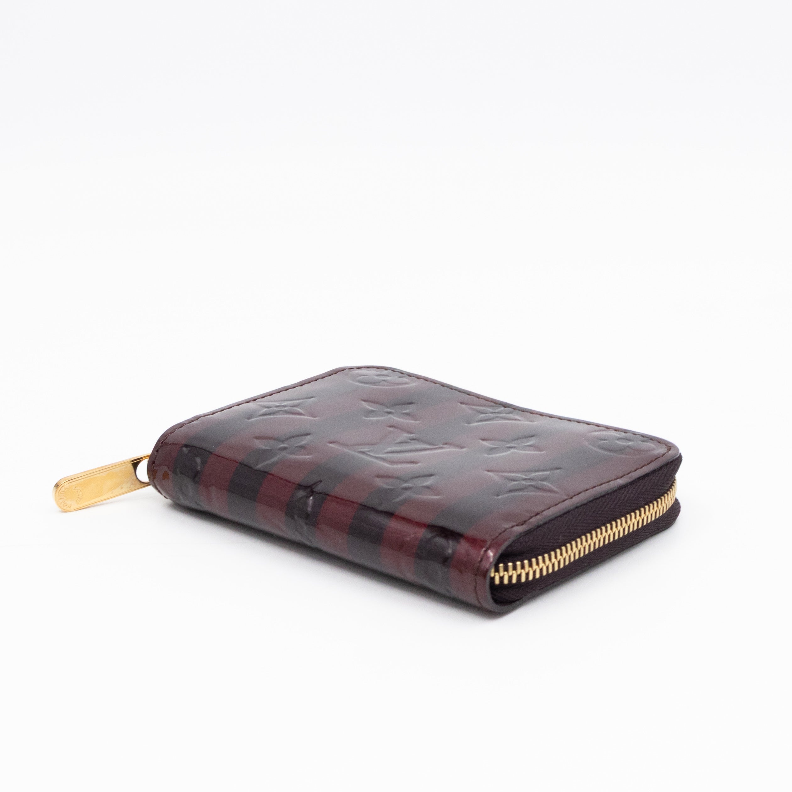 Zippy Coin Purse Vernis Raye Amarante