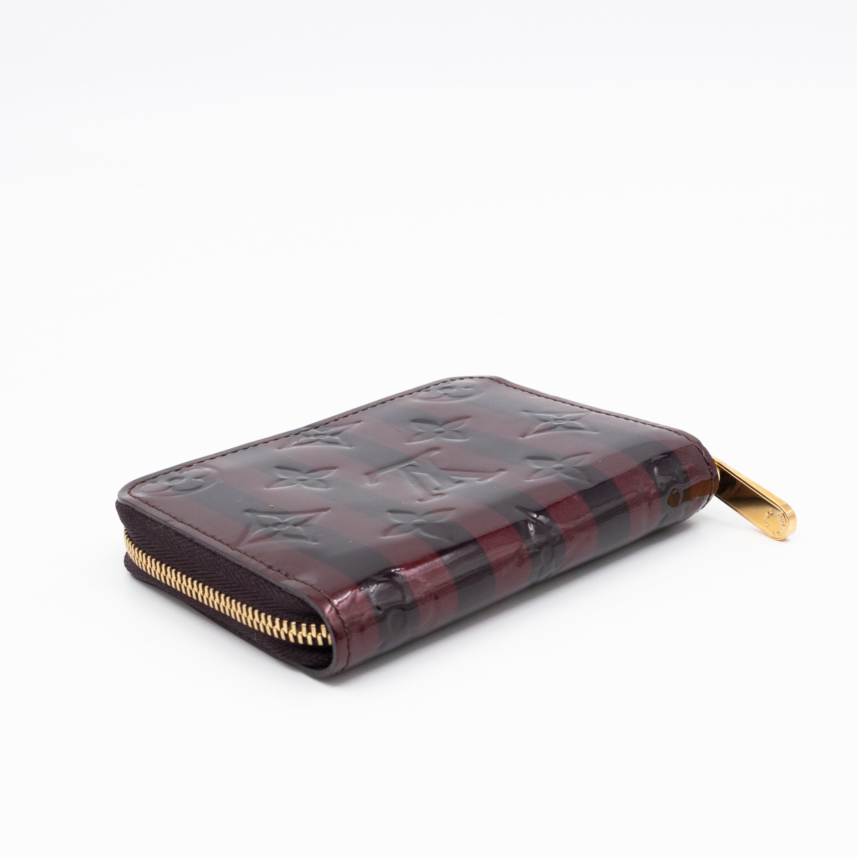 Zippy Coin Purse Vernis Raye Amarante