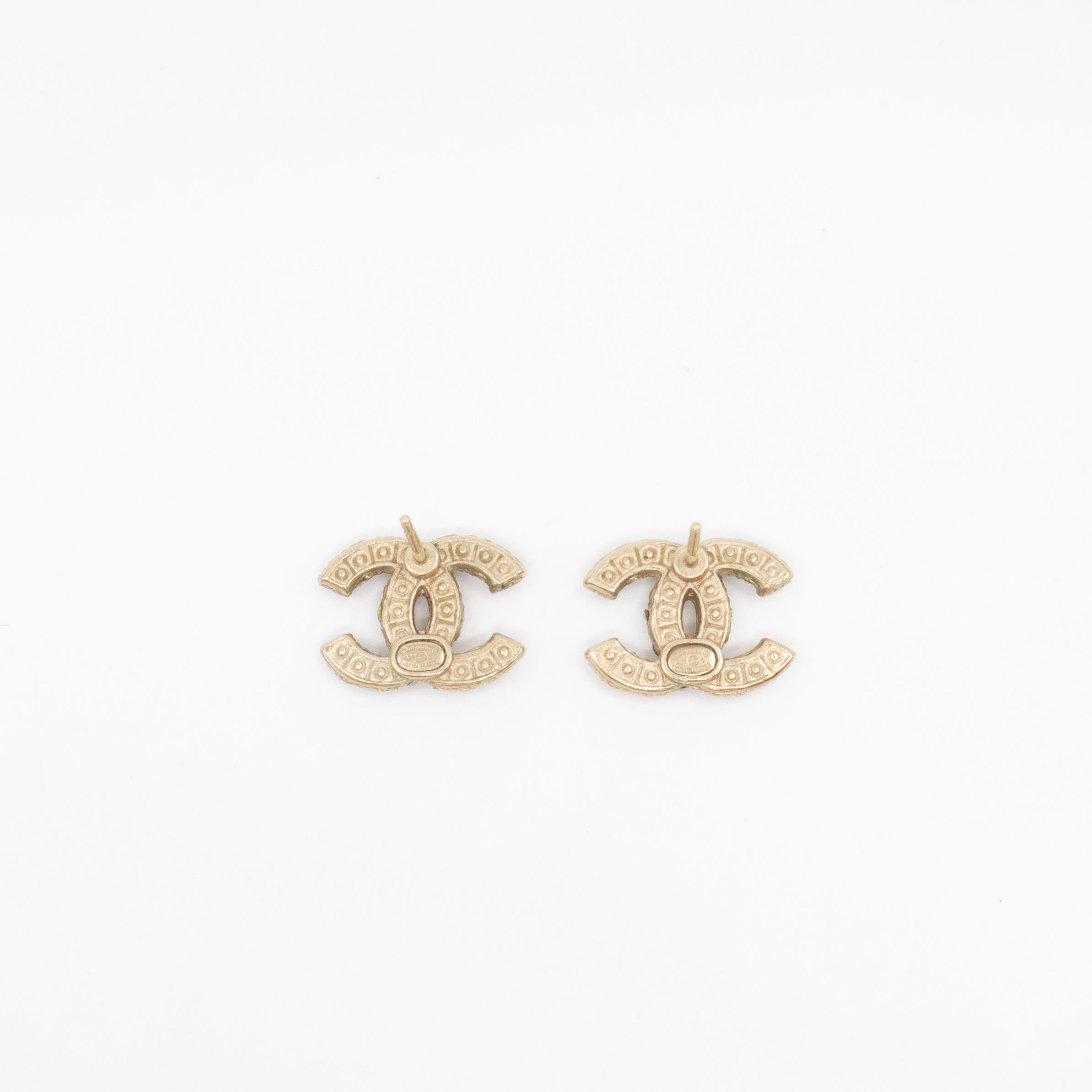 CC Pearls Earrings Gold
