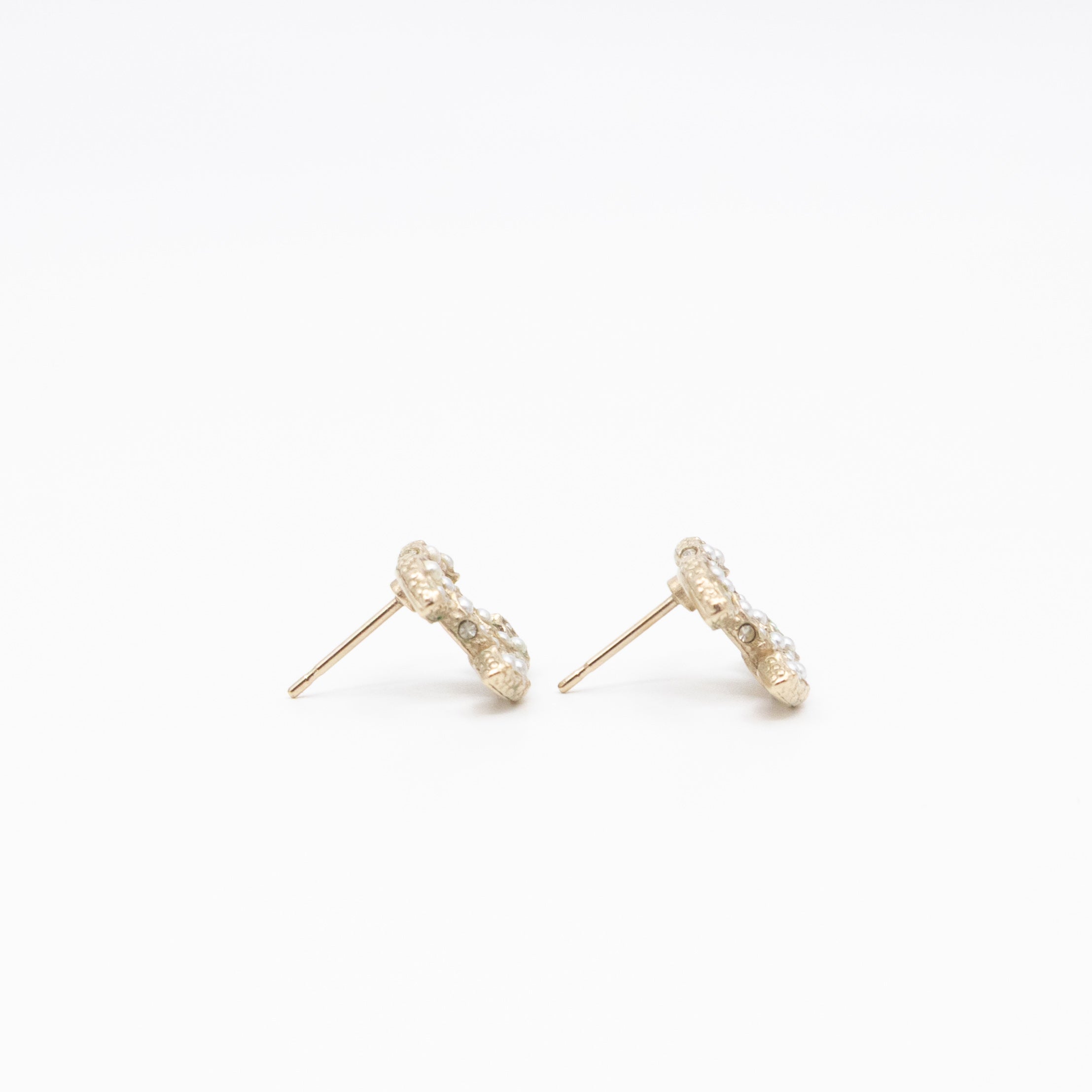 CC Pearls Earrings Gold