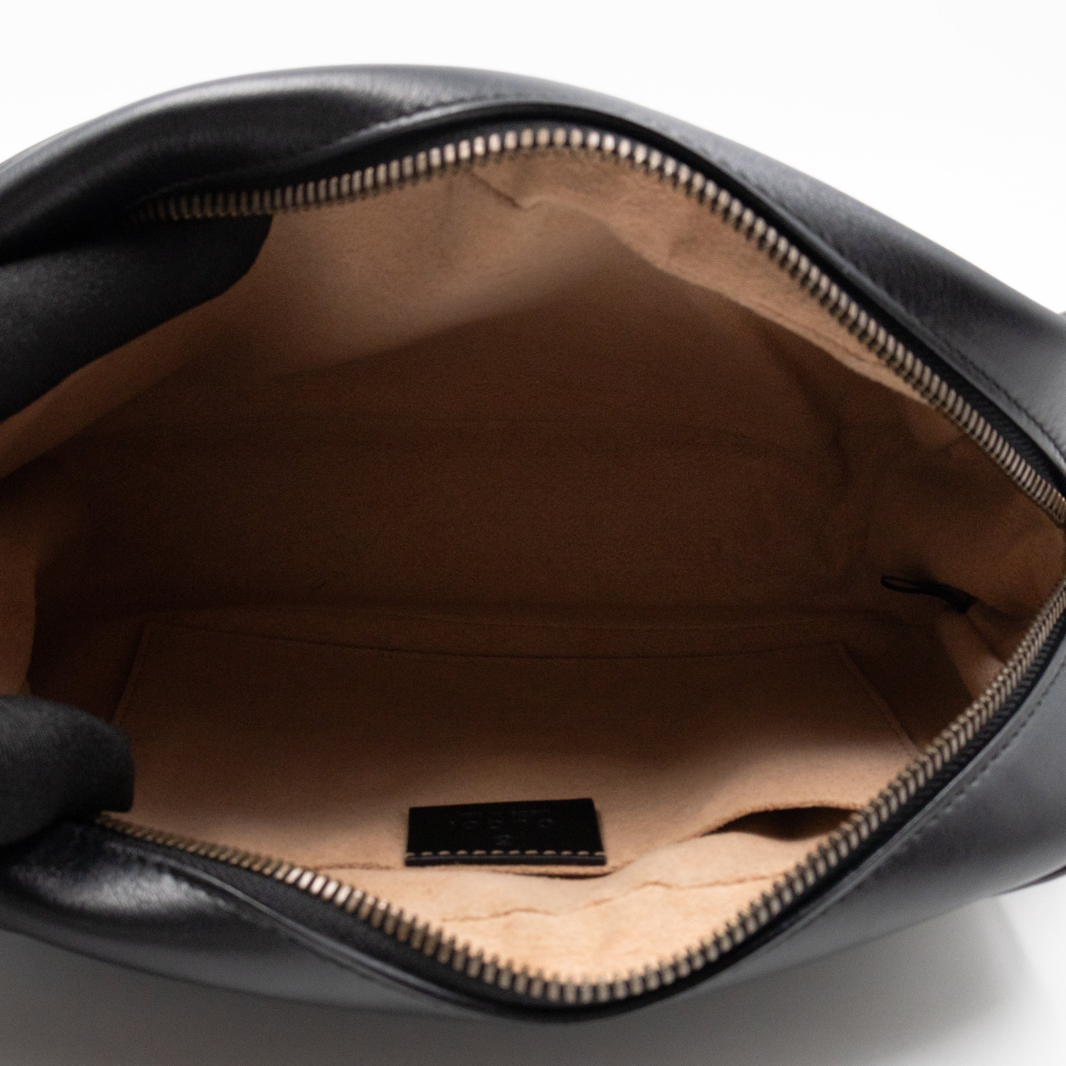 GG Marmont Small Matelasse Black Leather