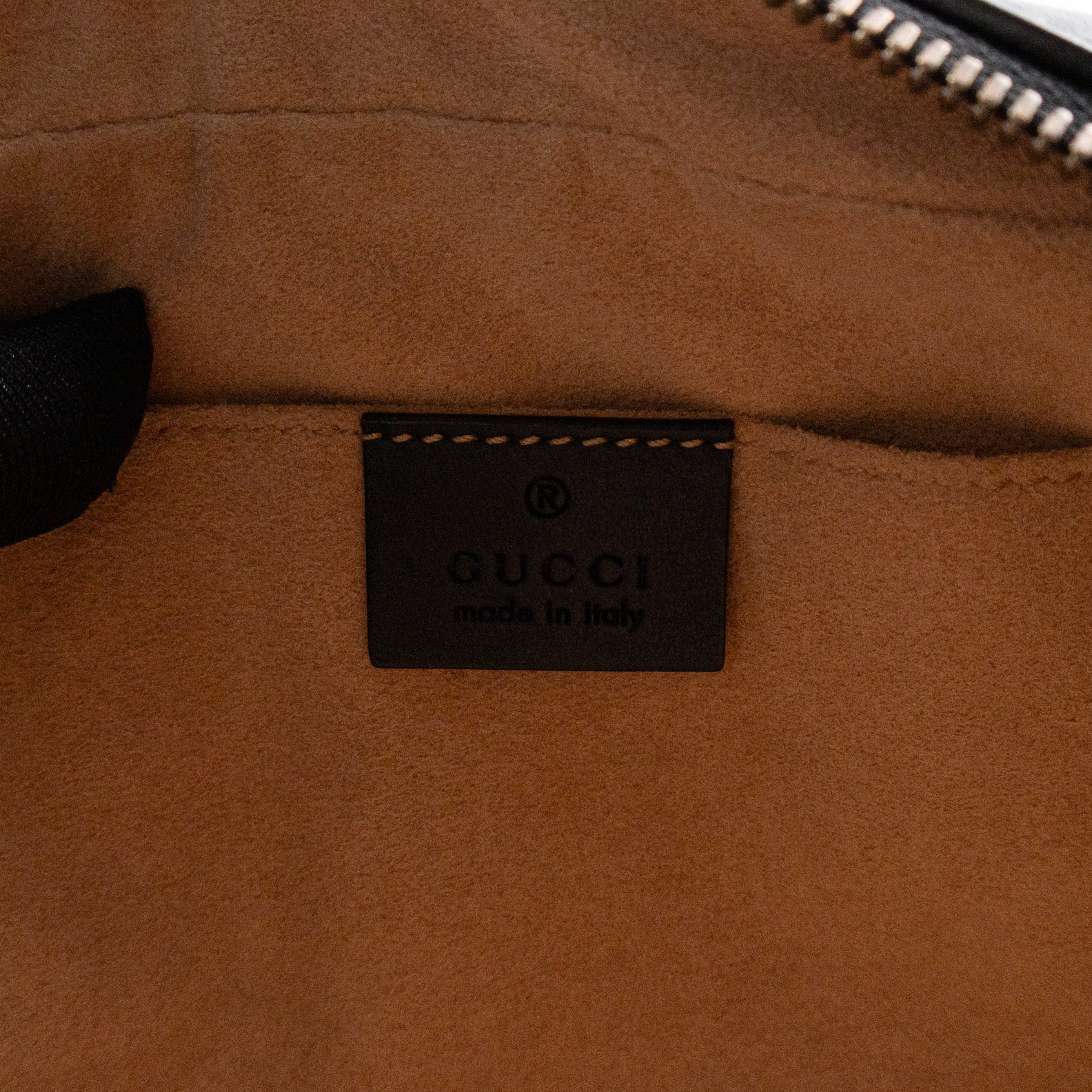 GG Marmont Small Matelasse Black Leather