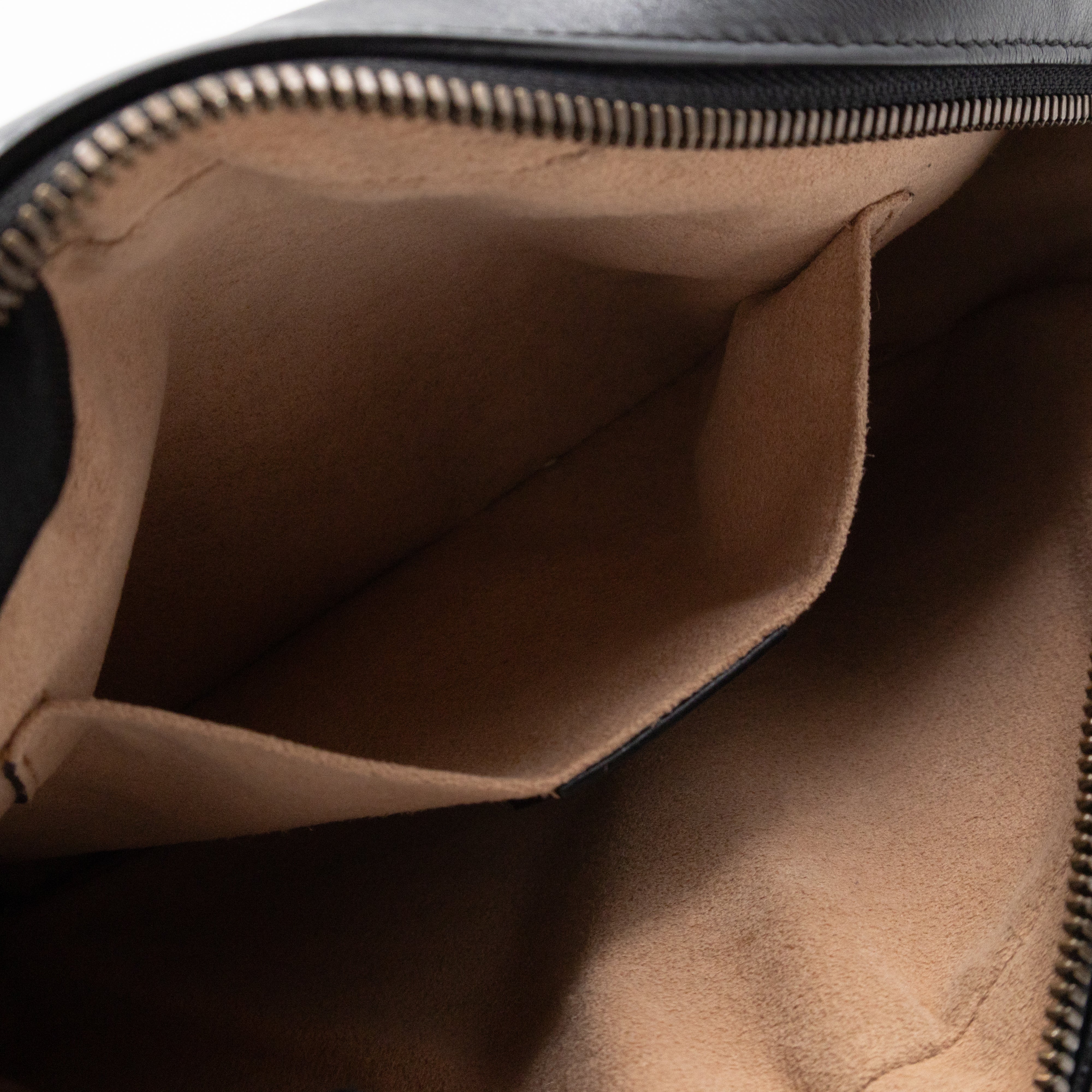 GG Marmont Small Matelasse Black Leather