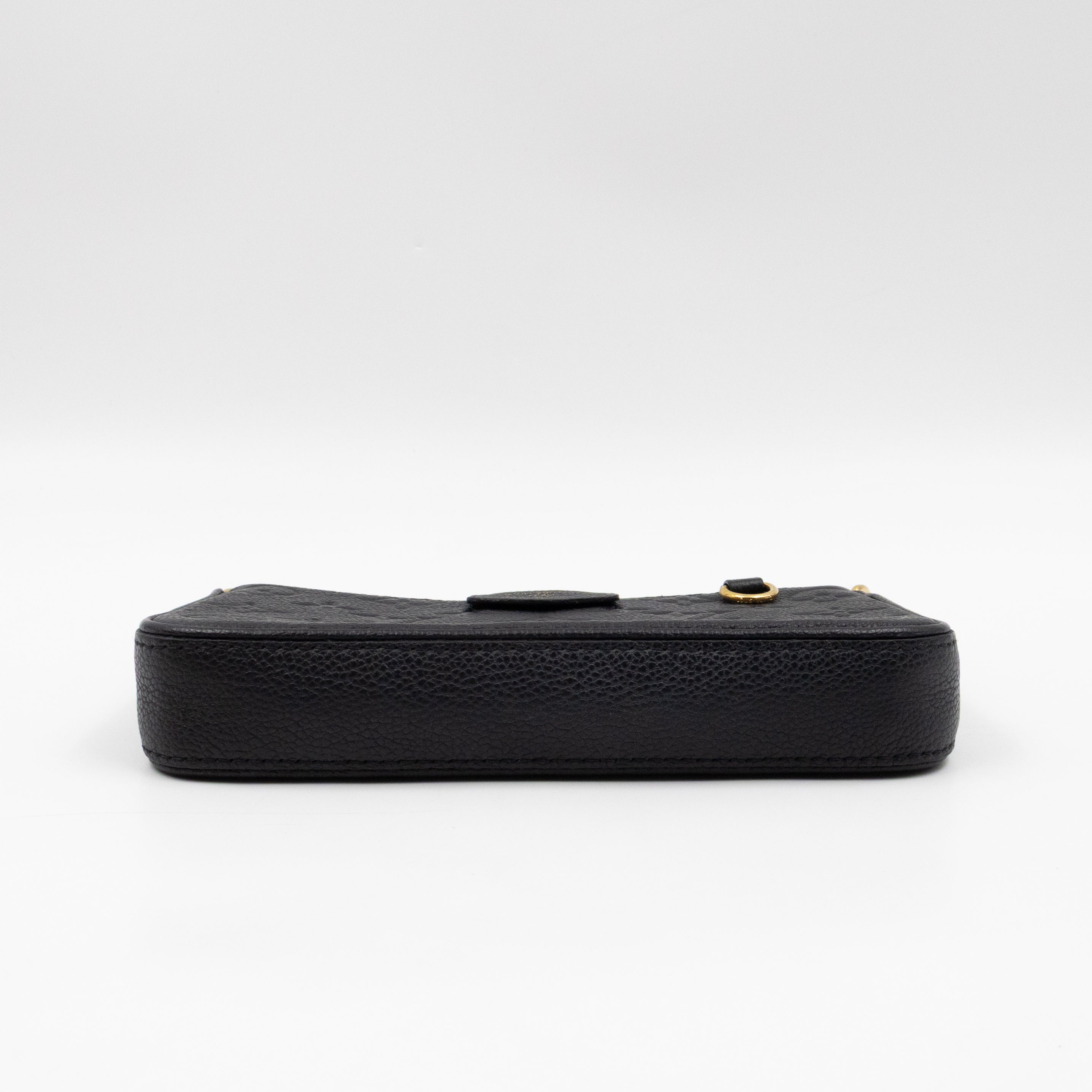 Easy Pouch On Strap Black Monogram Empreinte
