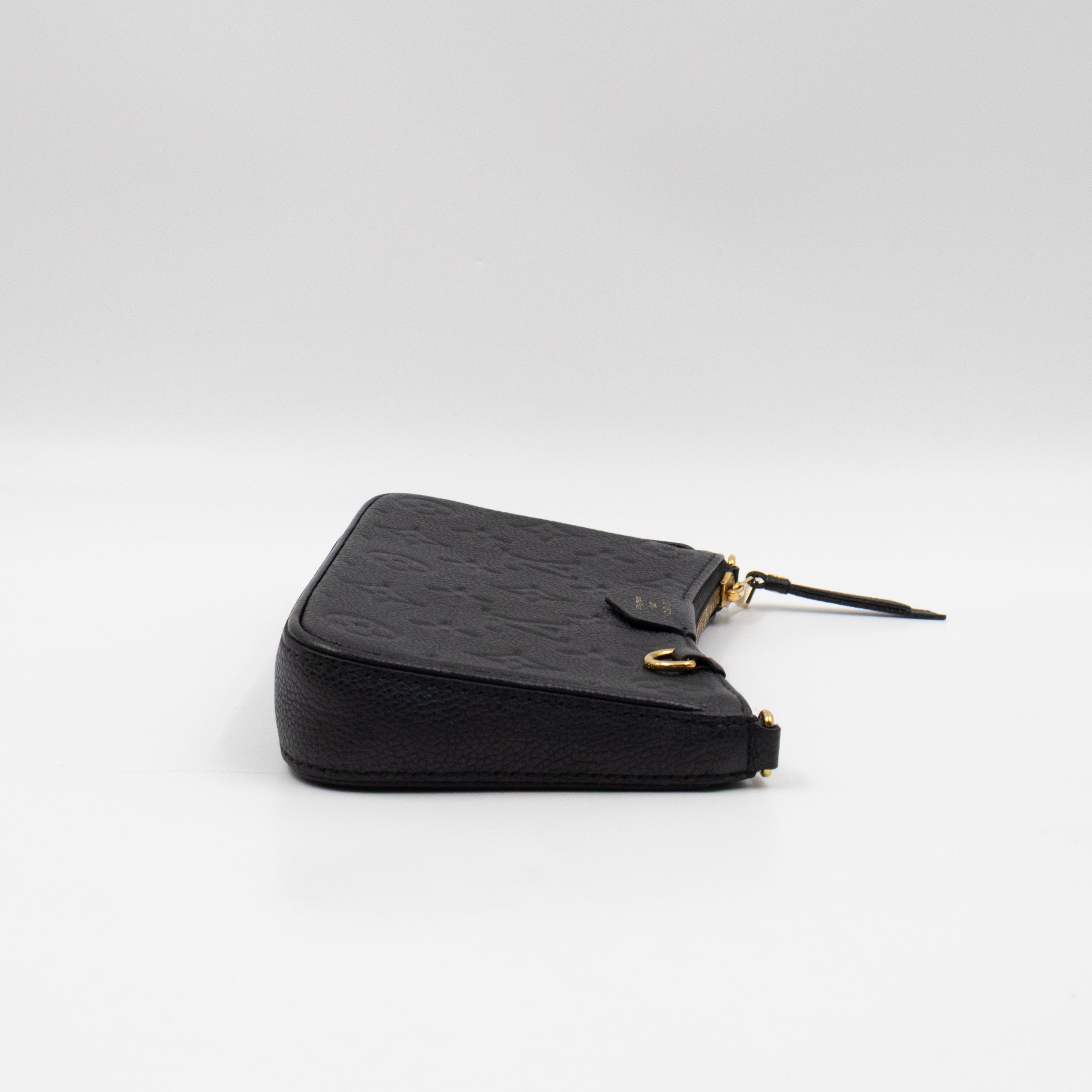 Easy Pouch On Strap Black Monogram Empreinte