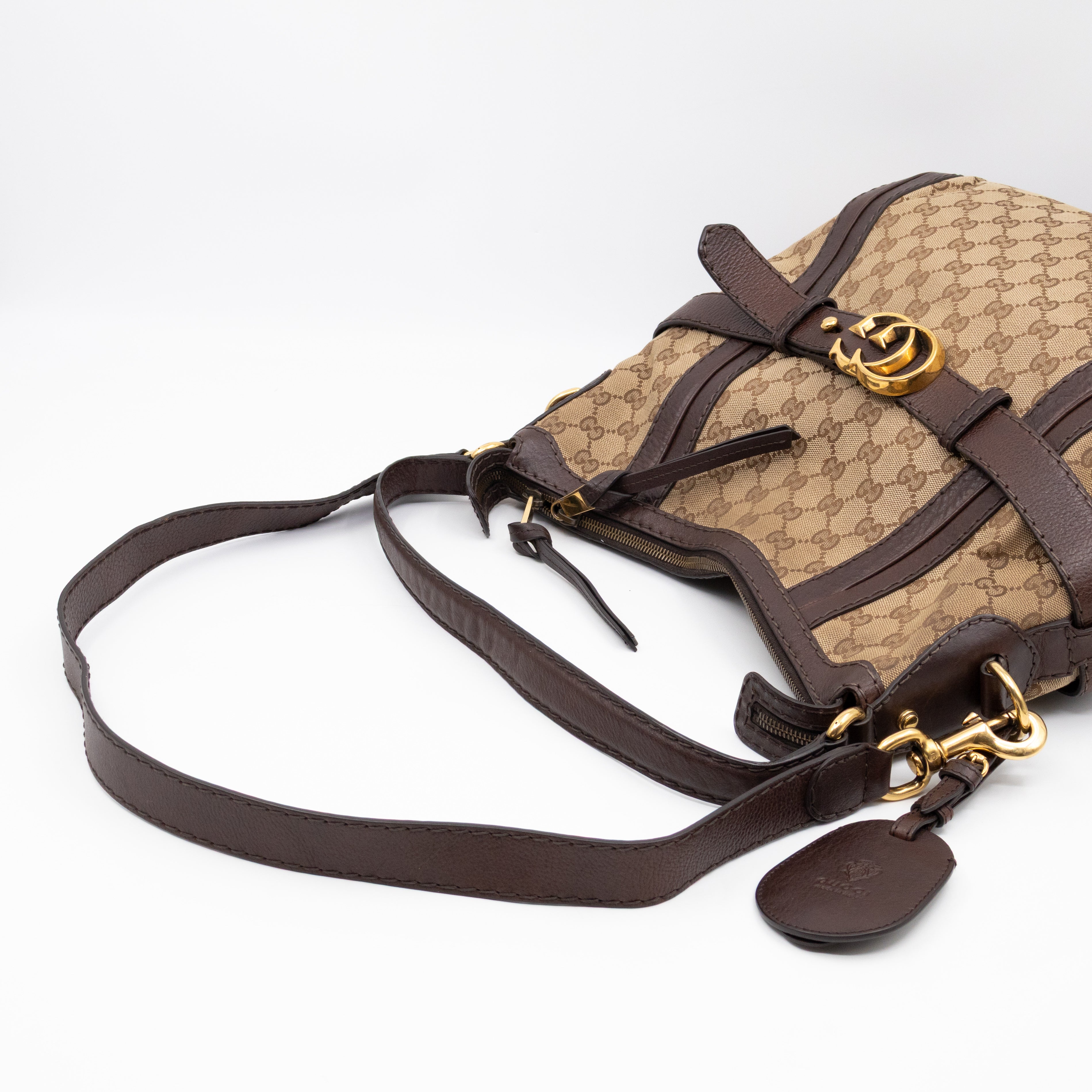 GG Running Hobo Bag Brown