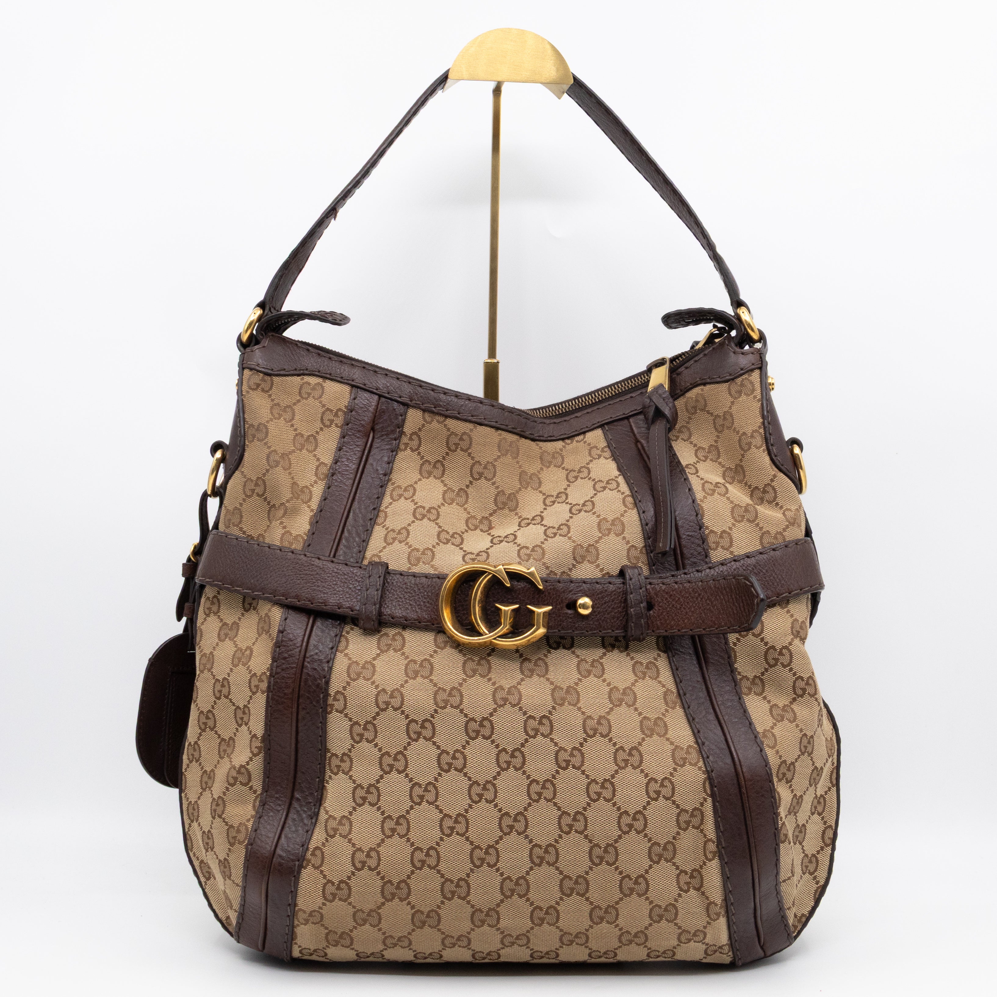 GG Running Hobo Bag Brown