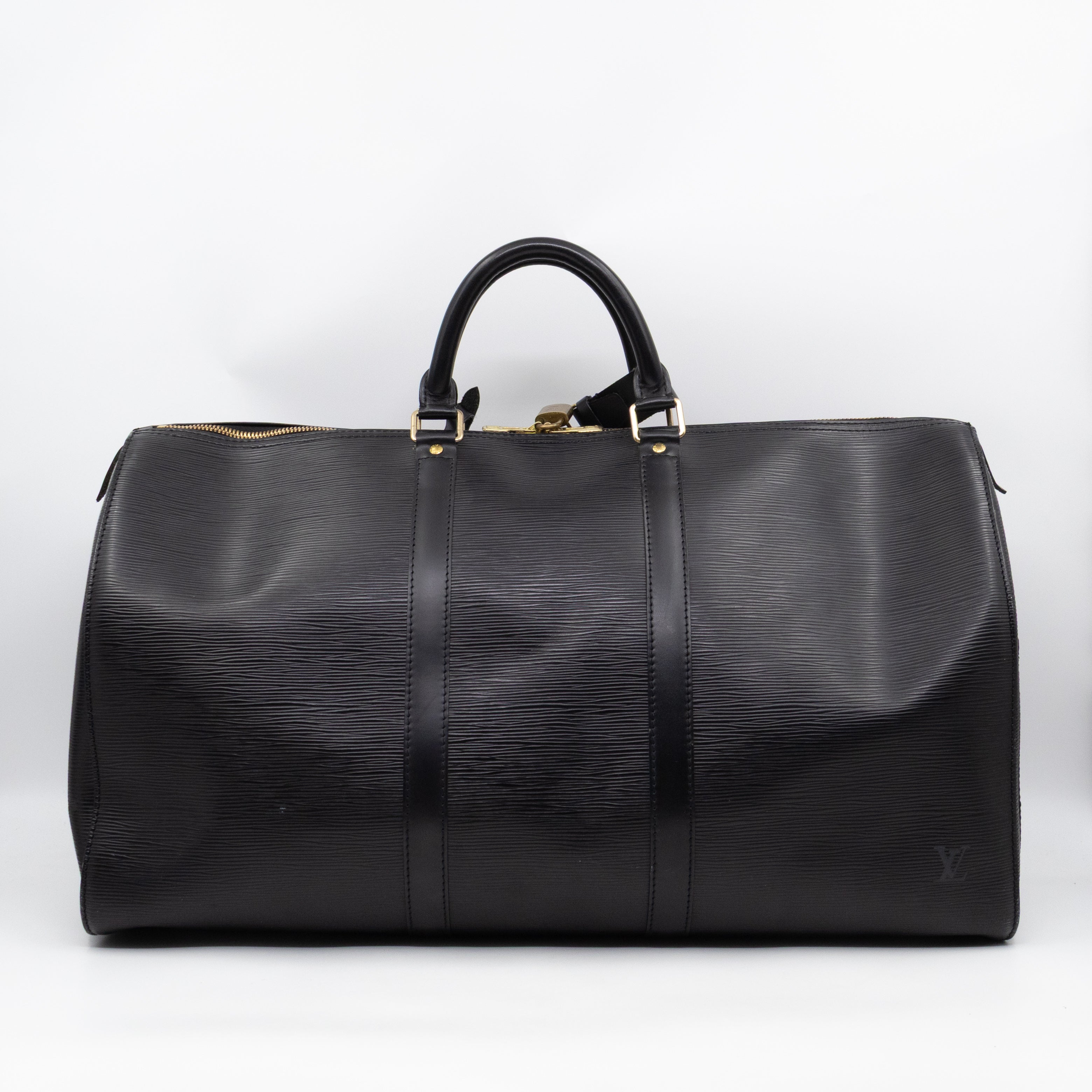 Keepall 50 Black Epi Leather