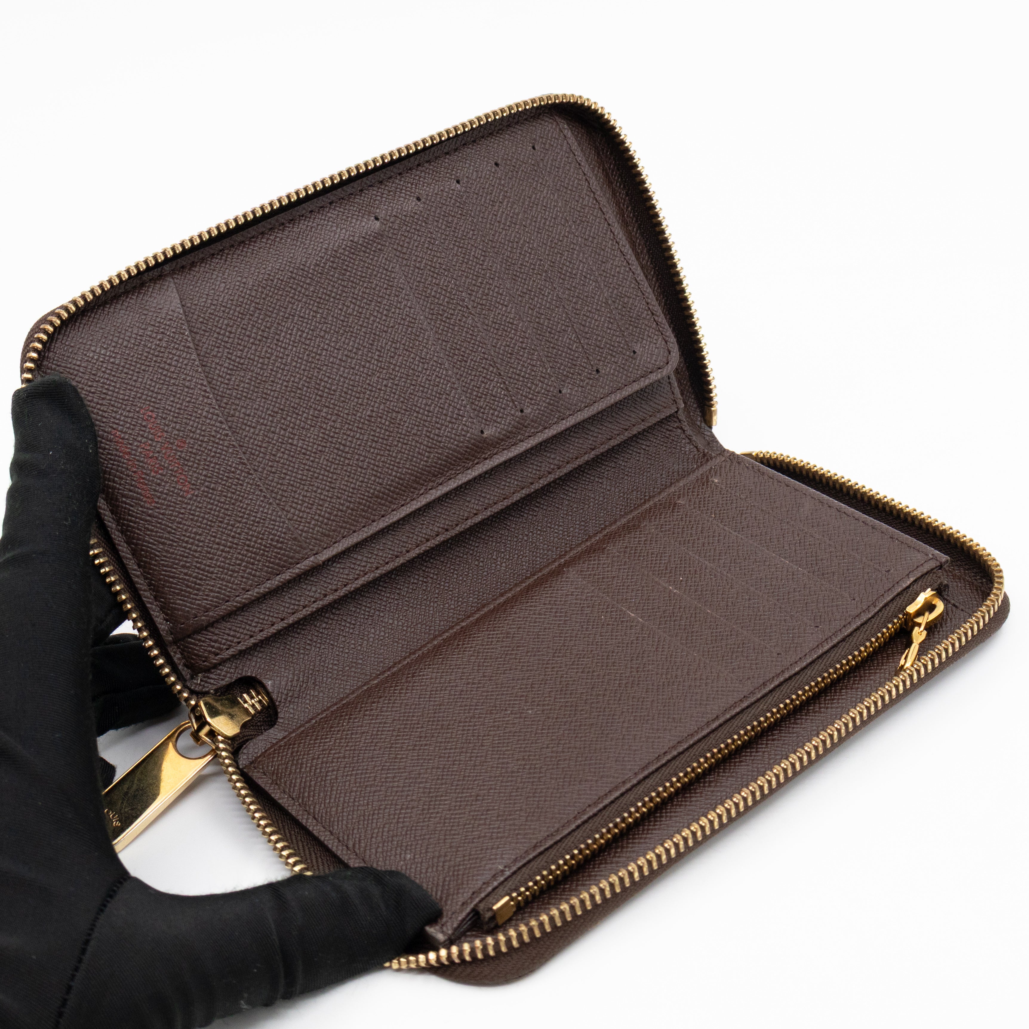 Compact Zippy Wallet Damier Ebene