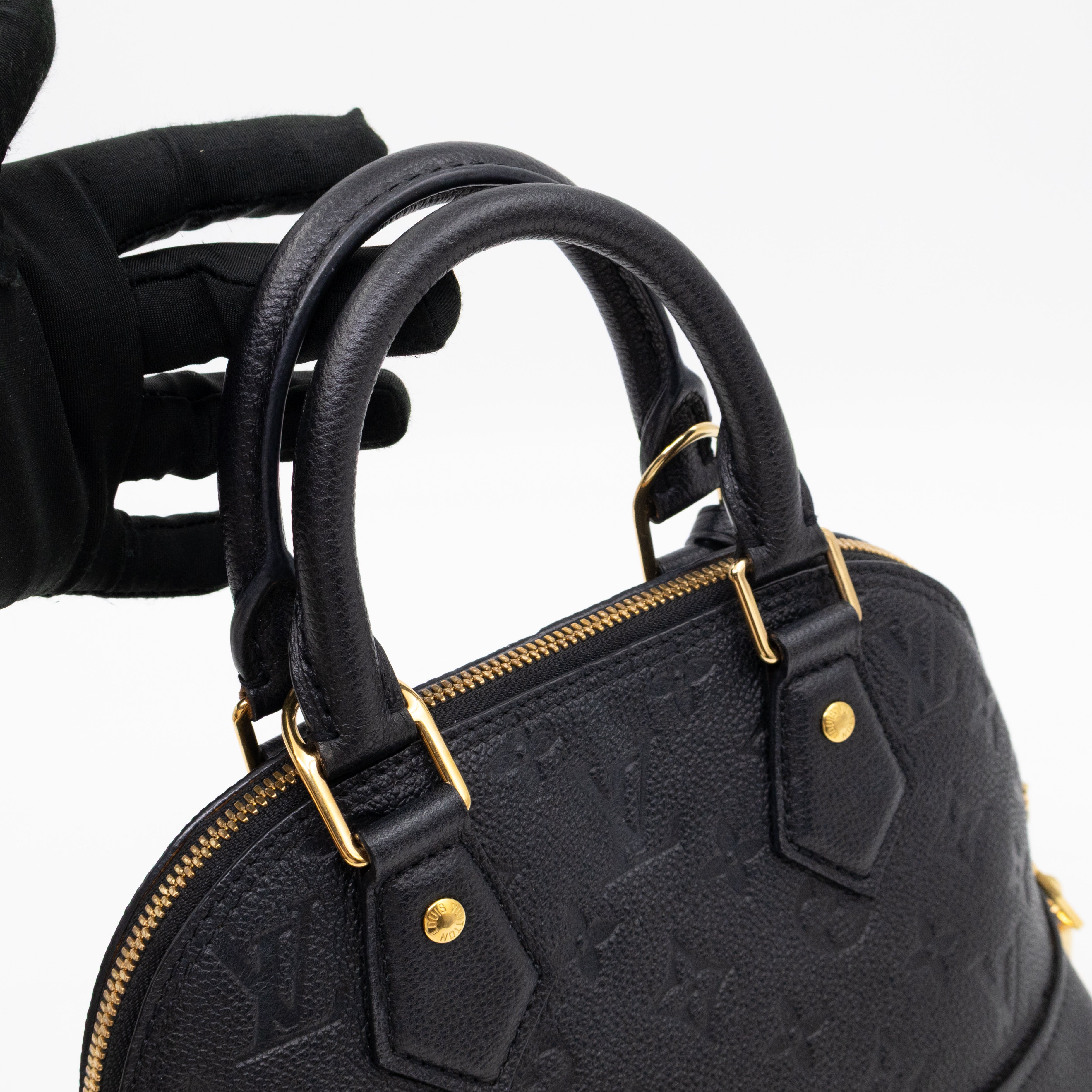 Neo Alma BB Black Monogram Empreinte Leather