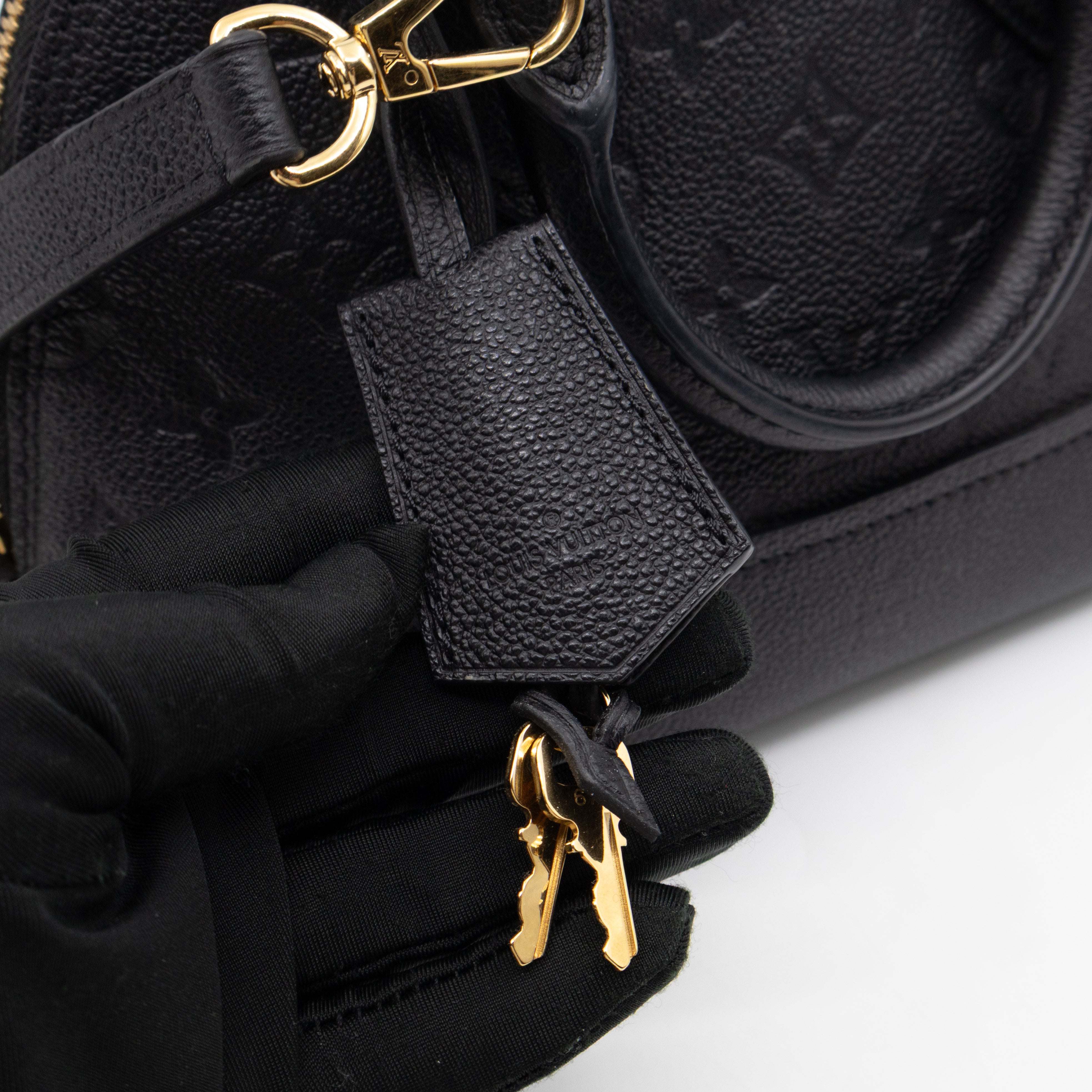 Neo Alma BB Black Monogram Empreinte Leather