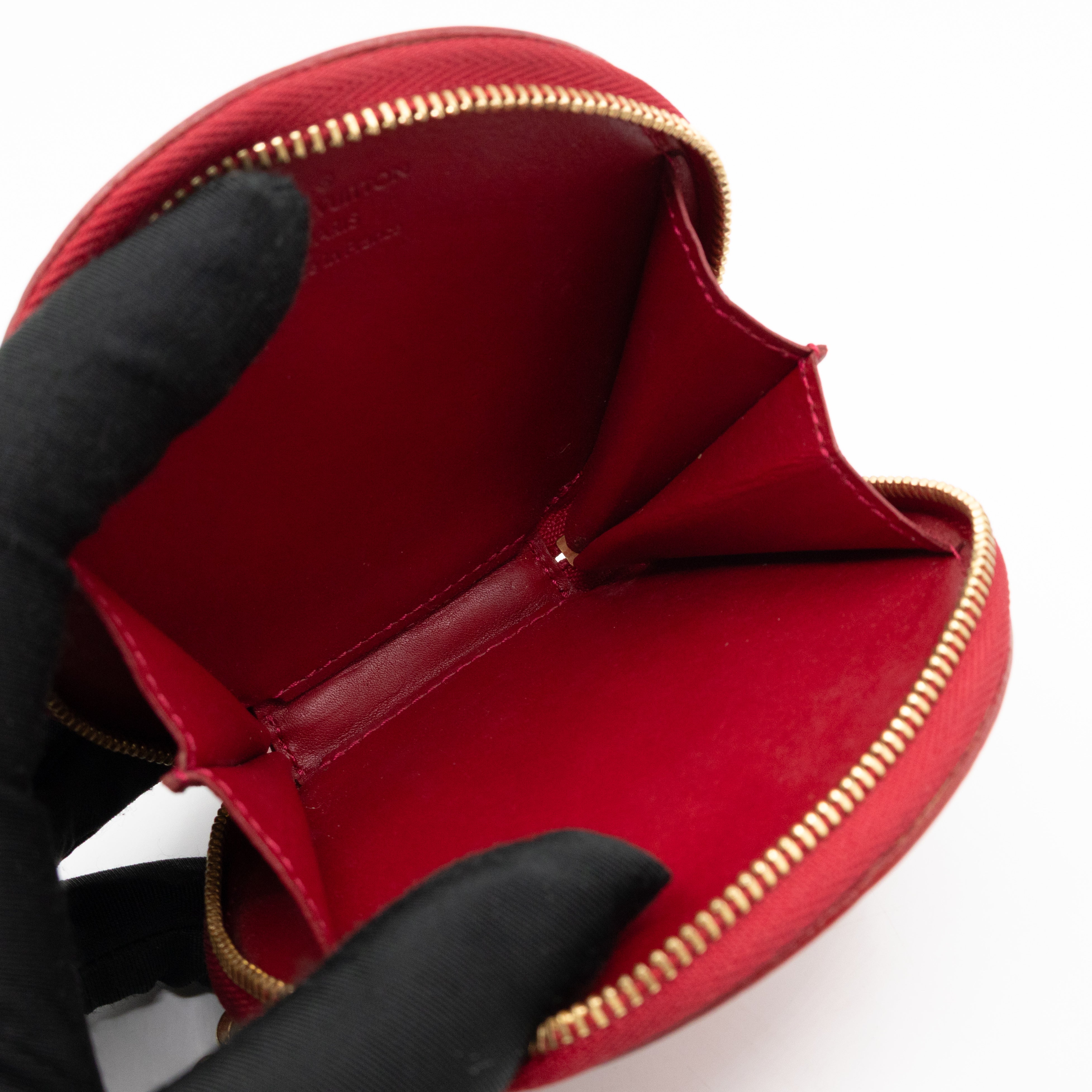Coin Purse Animaux Red Vernis