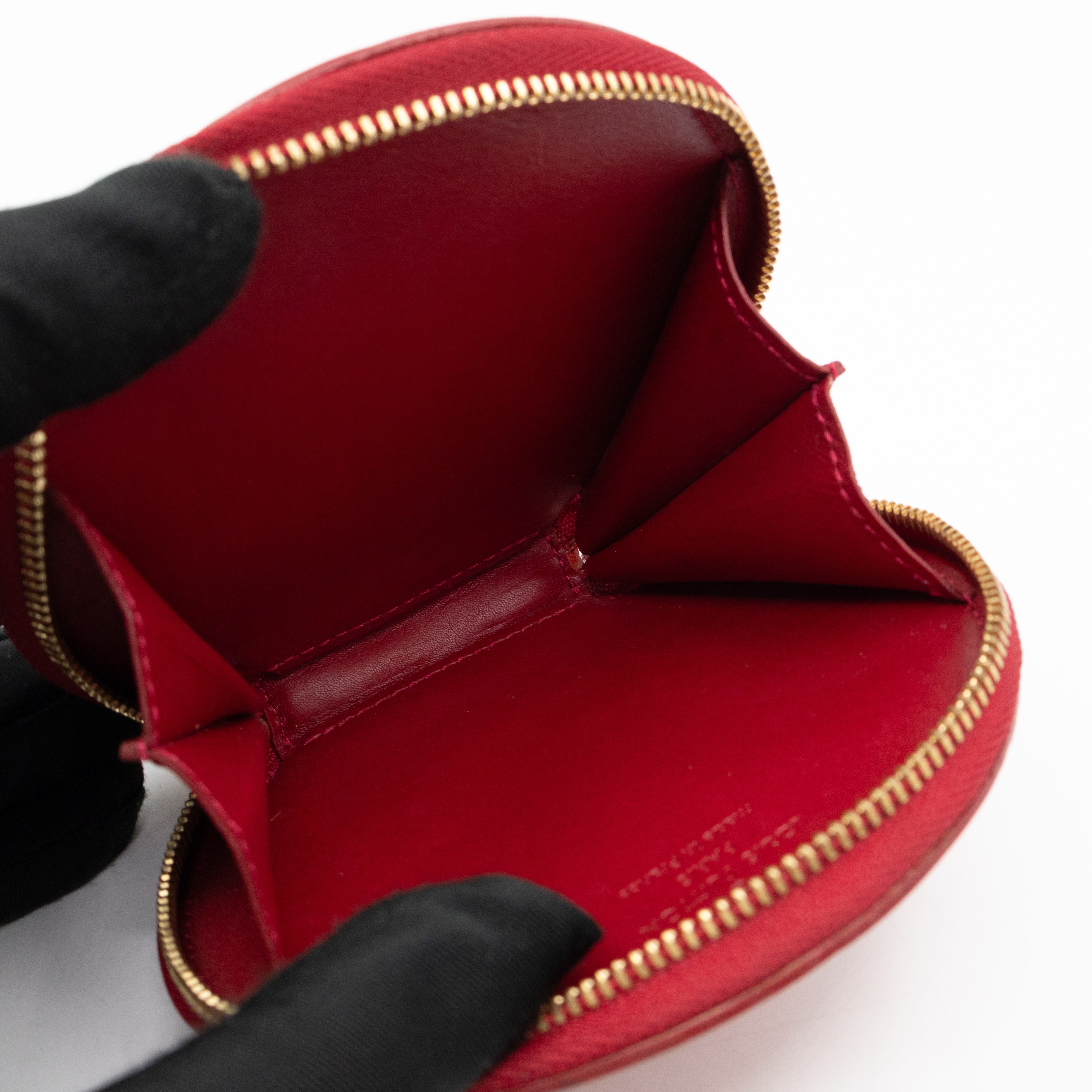 Coin Purse Animaux Red Vernis