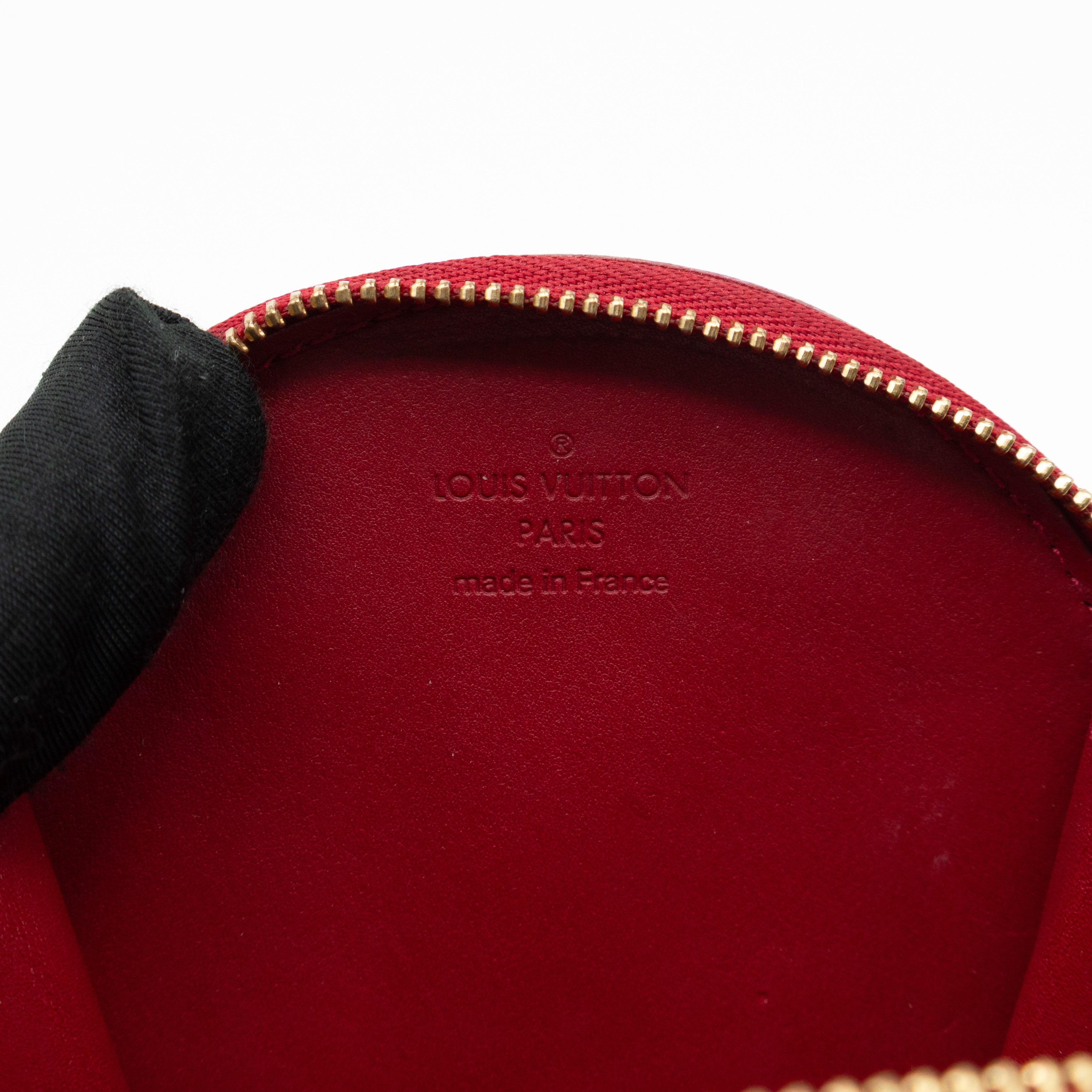 Coin Purse Animaux Red Vernis