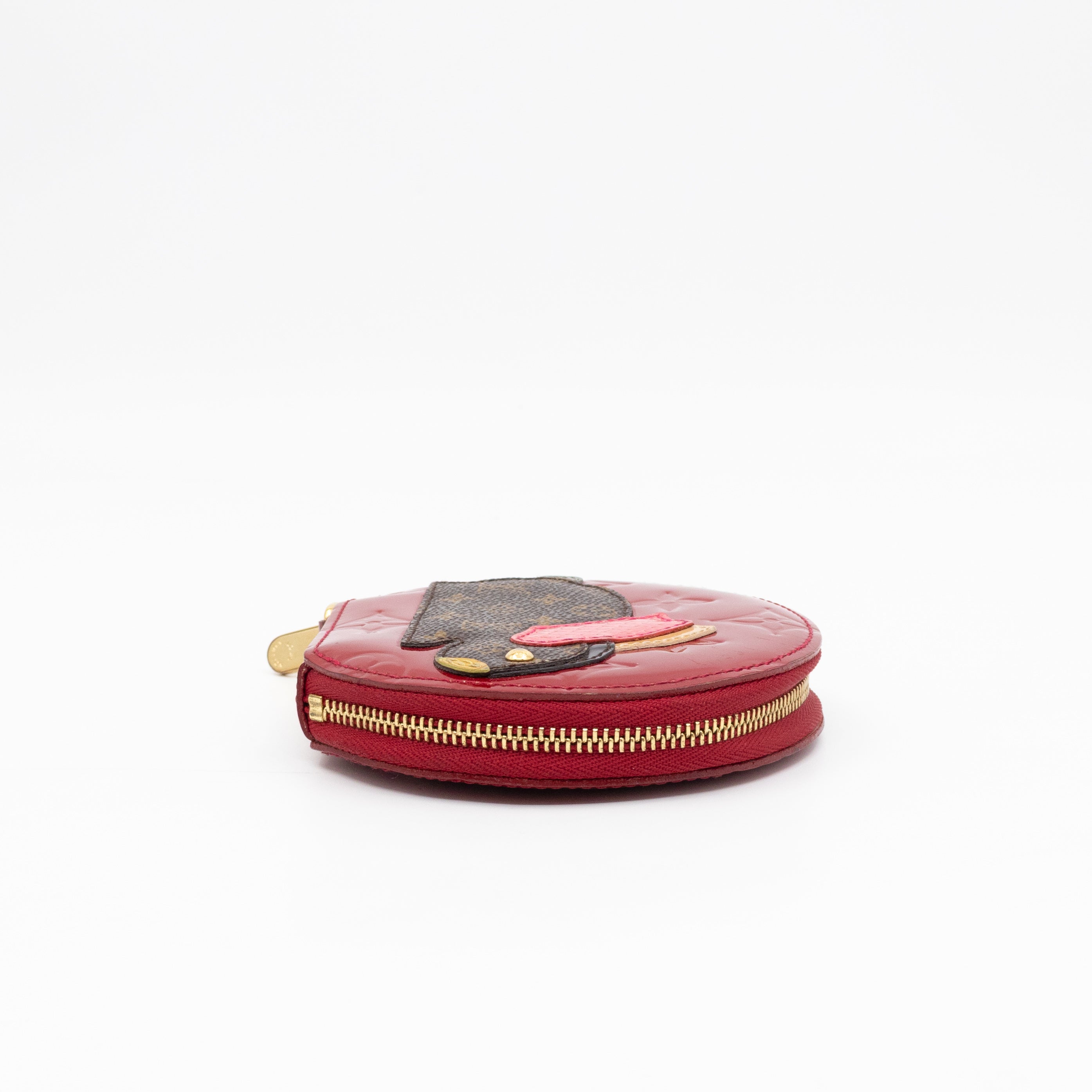 Coin Purse Animaux Red Vernis