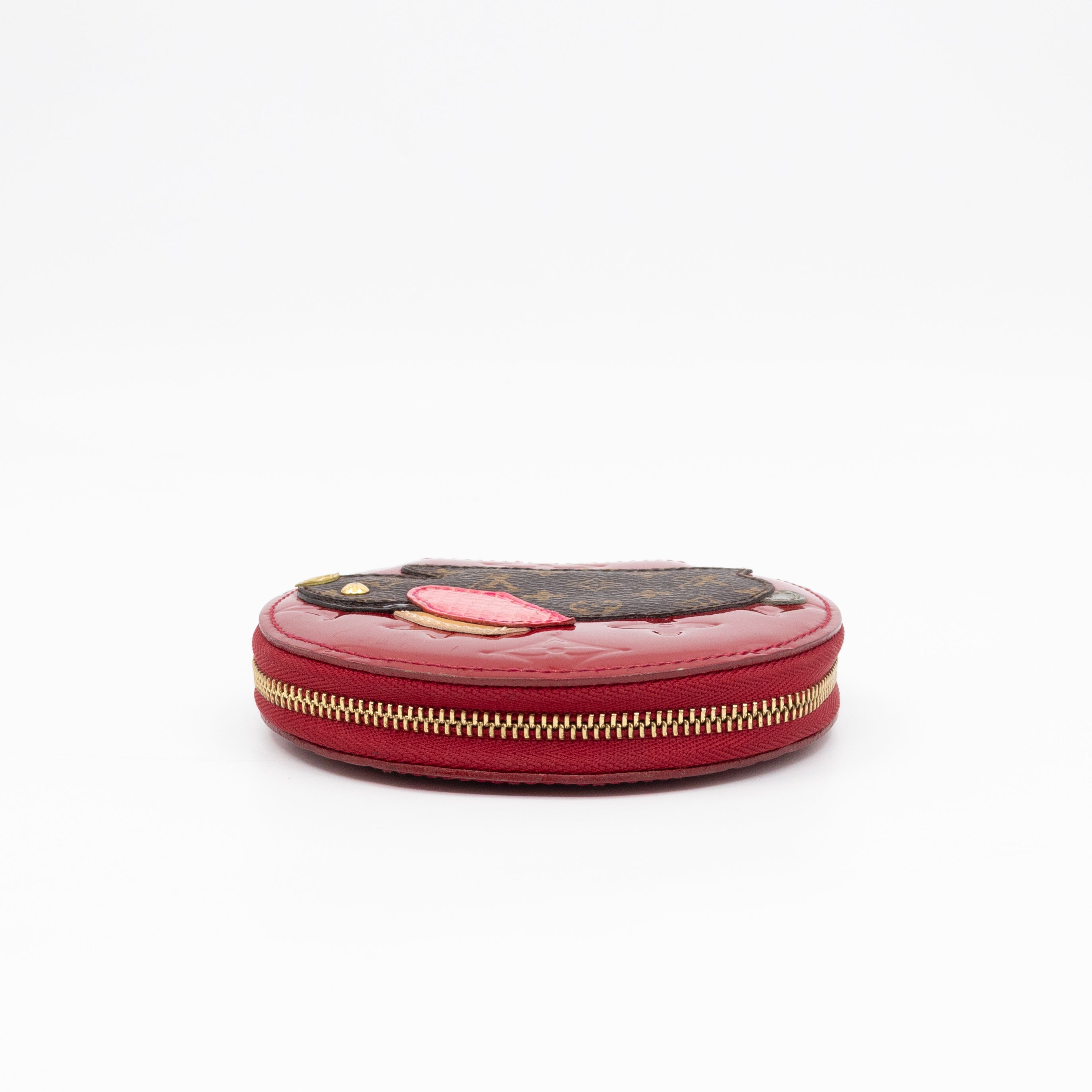 Coin Purse Animaux Red Vernis
