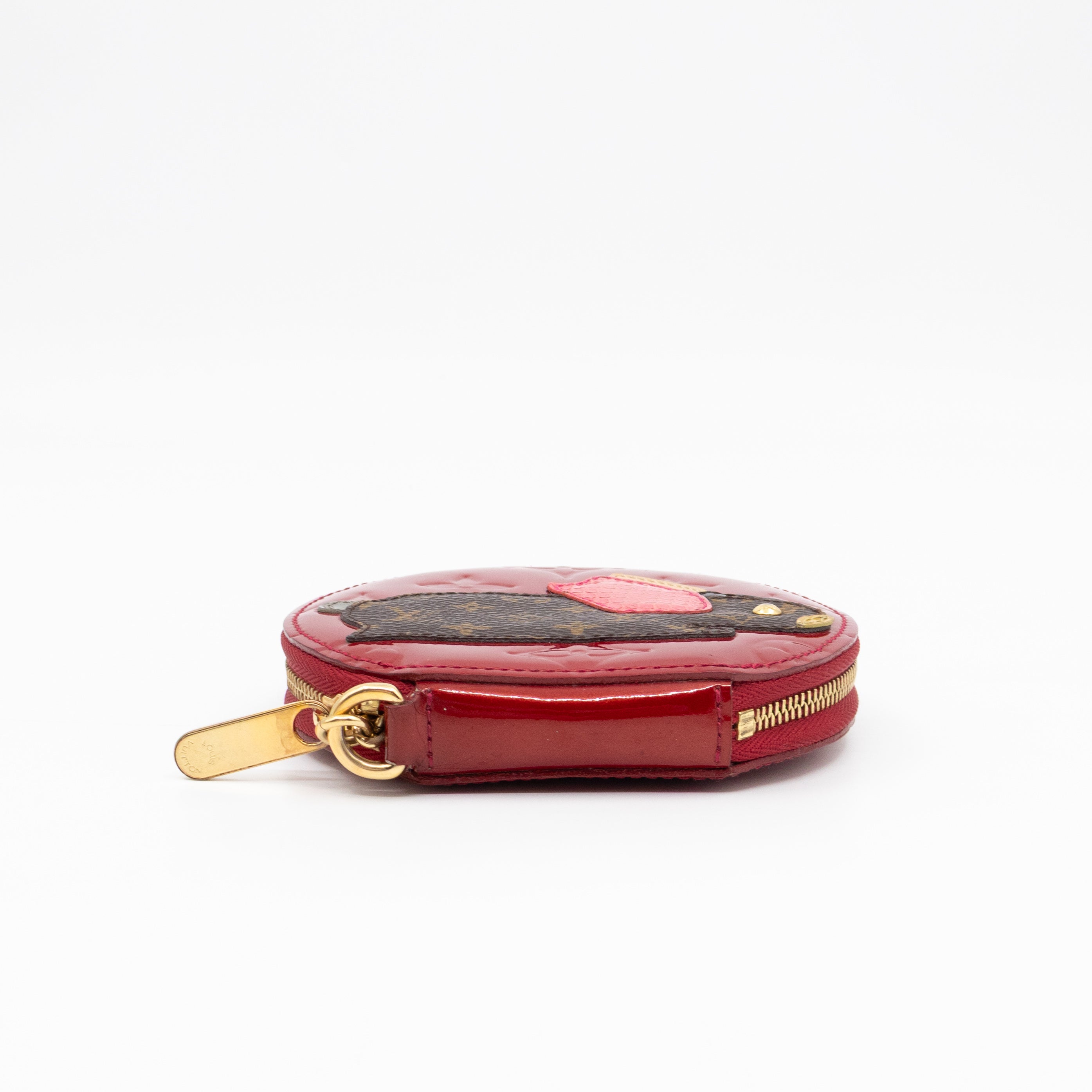Coin Purse Animaux Red Vernis