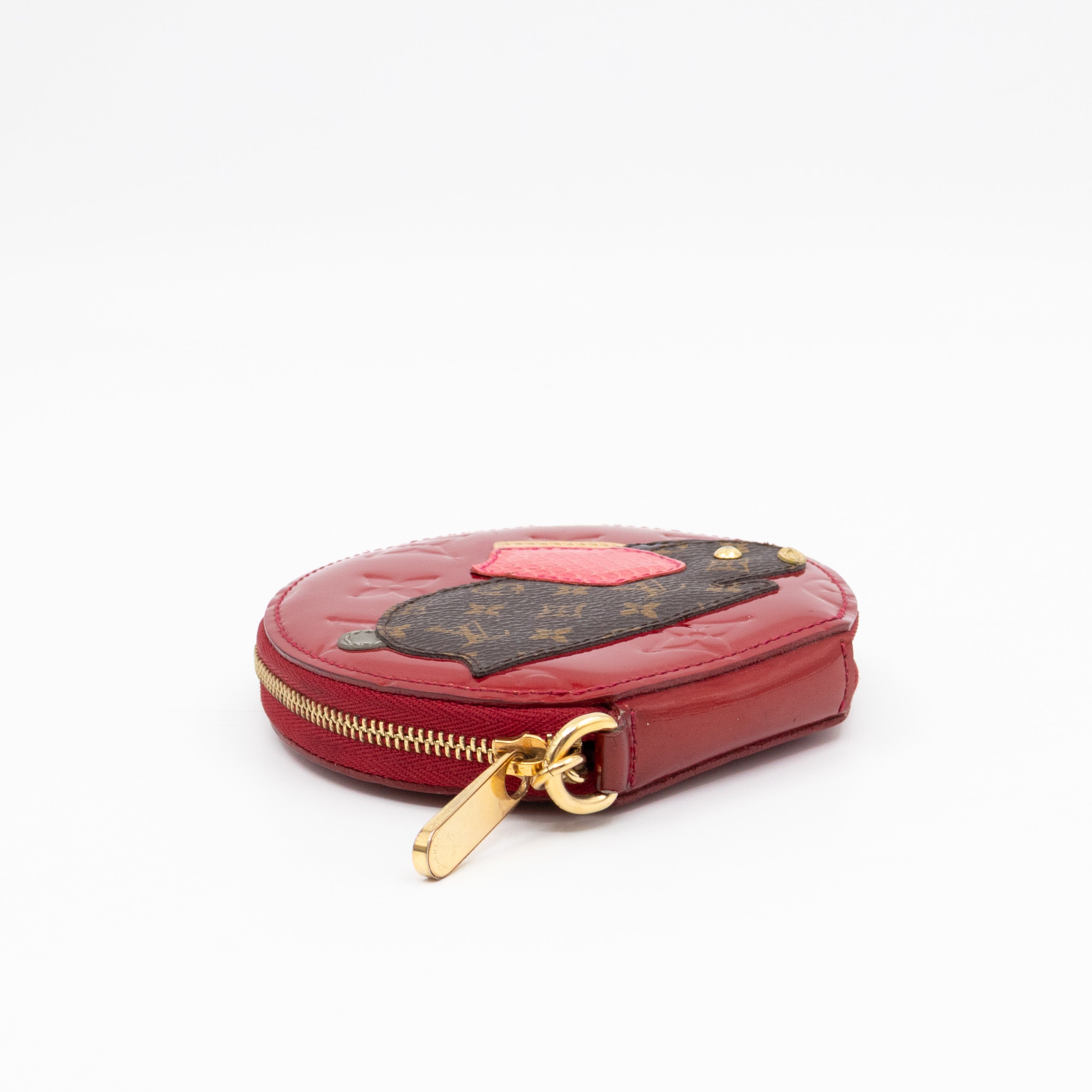 Coin Purse Animaux Red Vernis