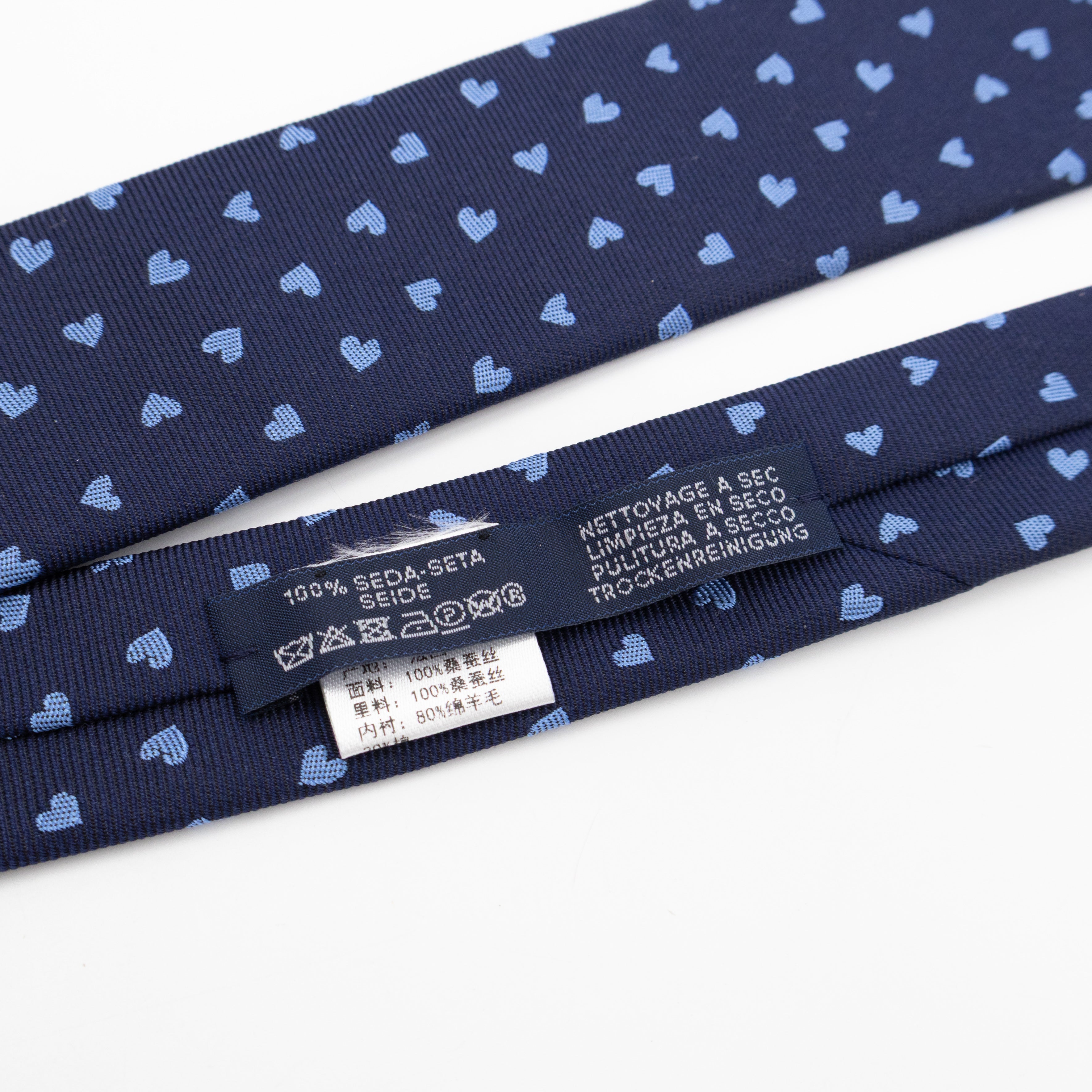 Dancing Hearts Tie Blue