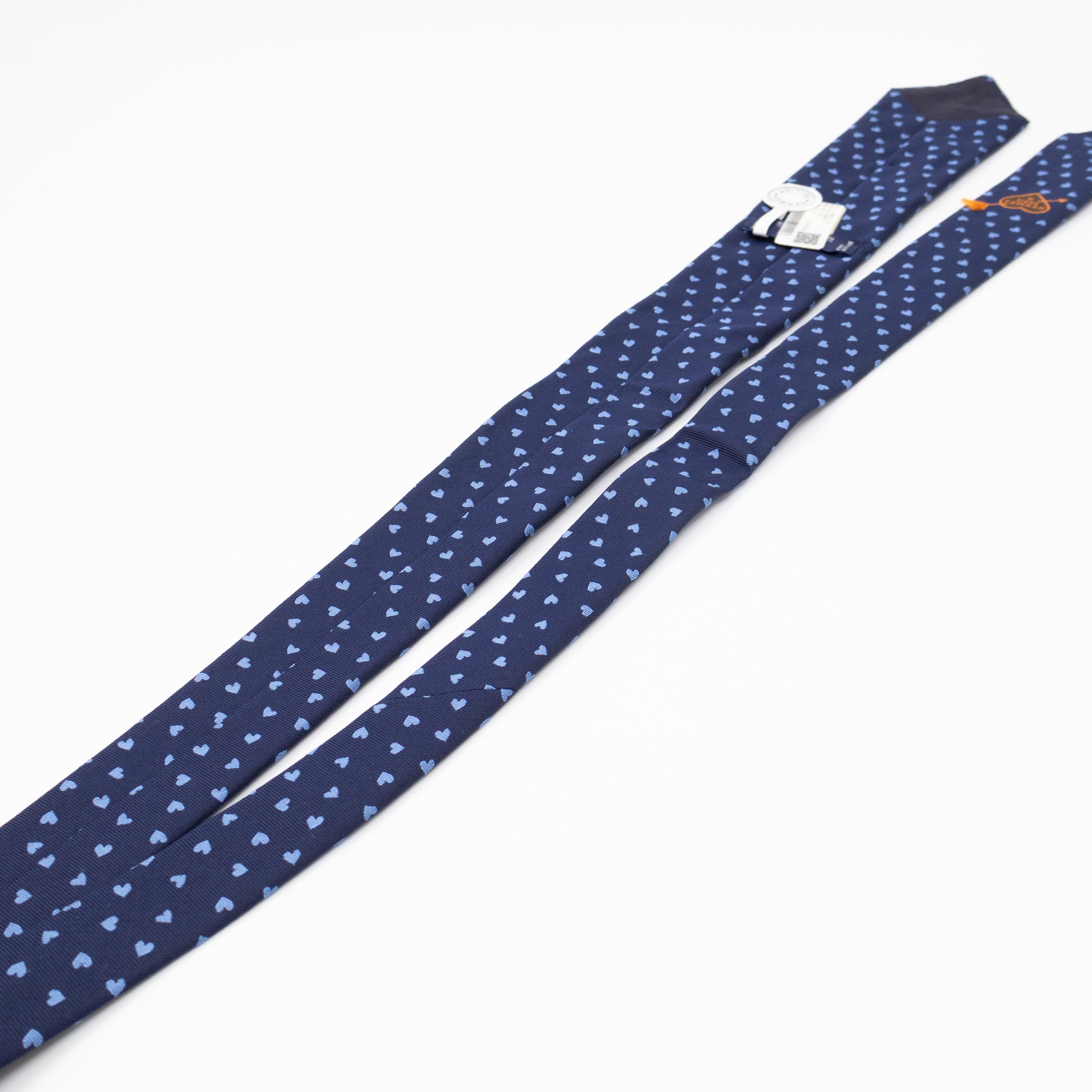 Dancing Hearts Tie Blue