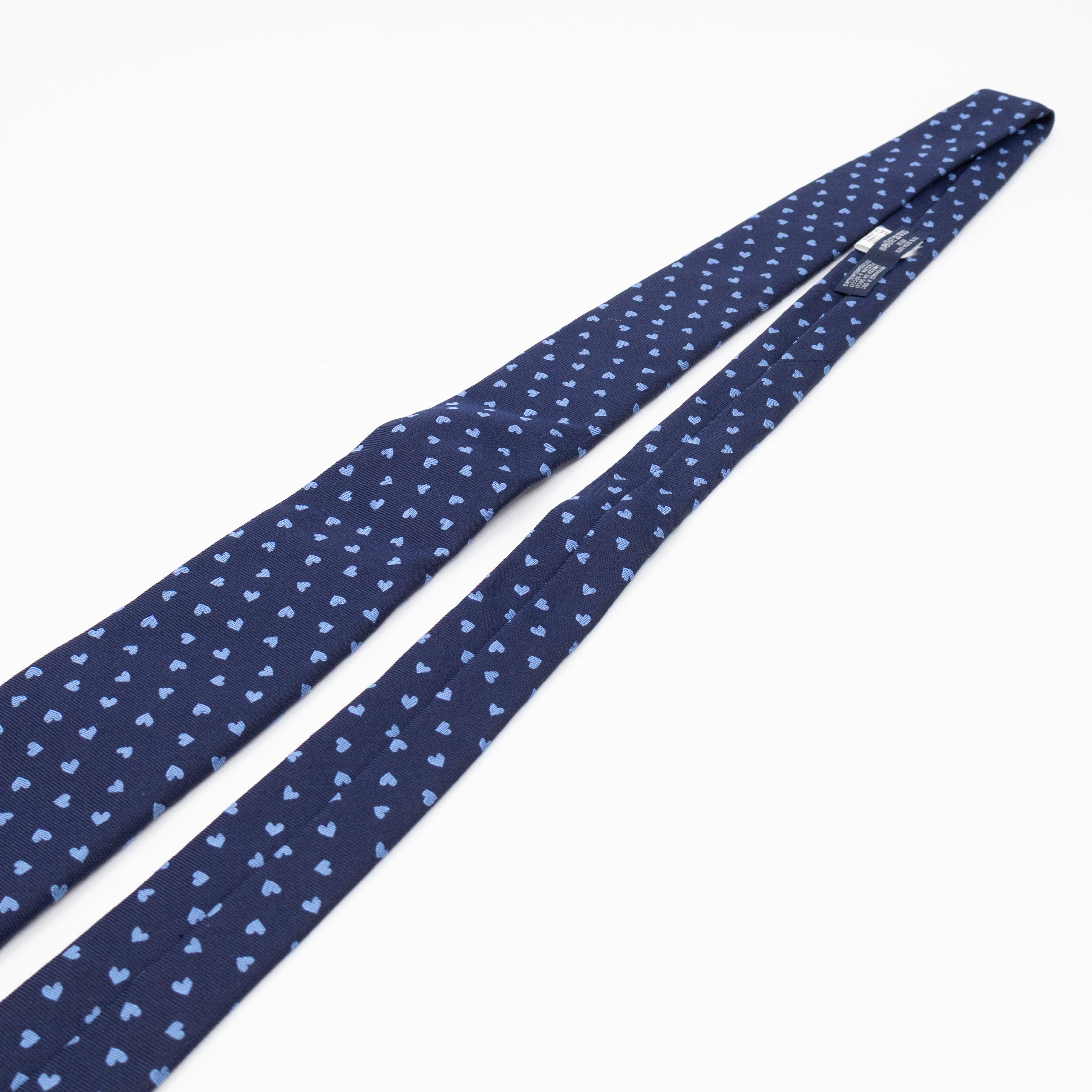 Dancing Hearts Tie Blue