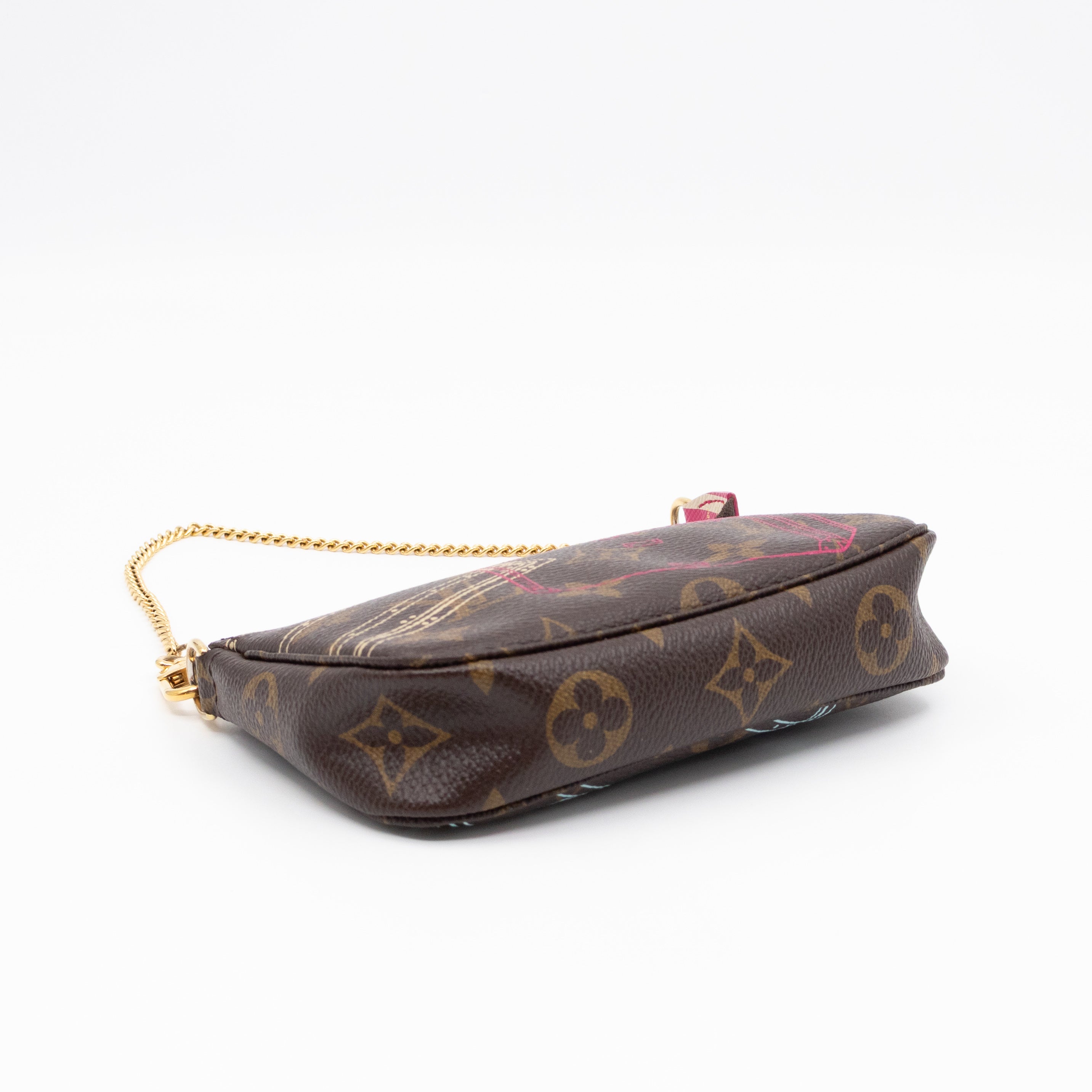 Mini Pochette Accessoires Monogram Christmas Animation