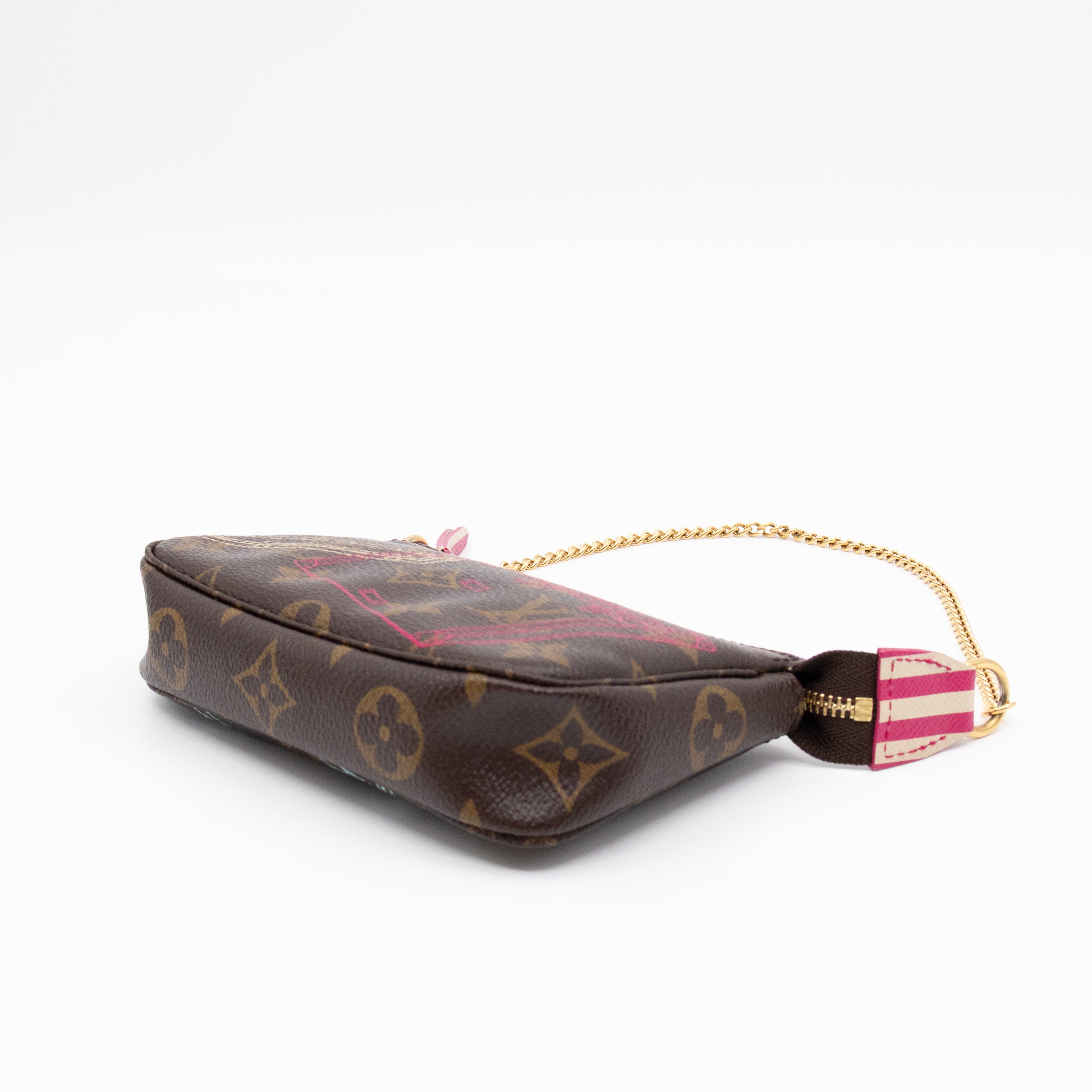 Mini Pochette Accessoires Monogram Christmas Animation