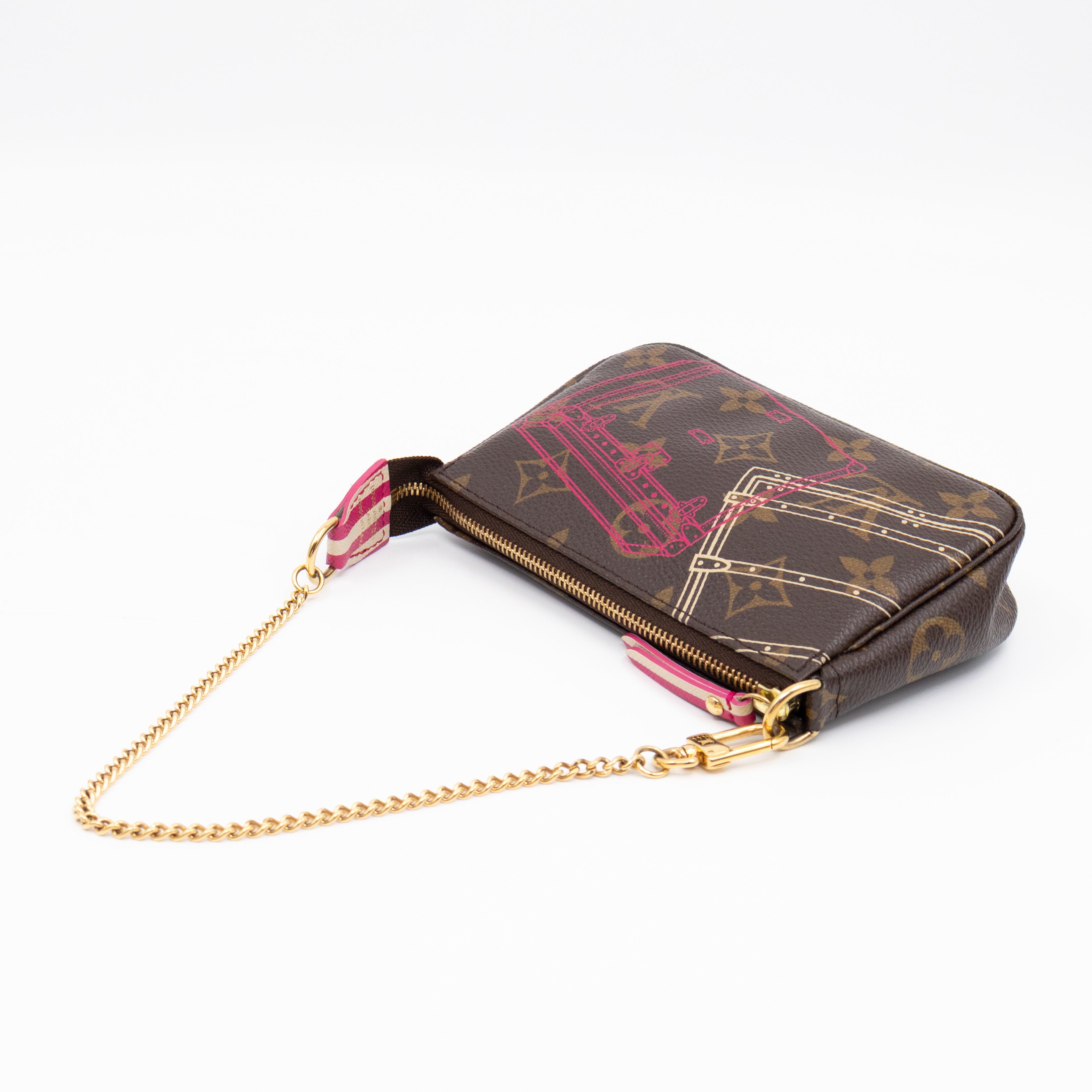 Mini Pochette Accessoires Monogram Christmas Animation