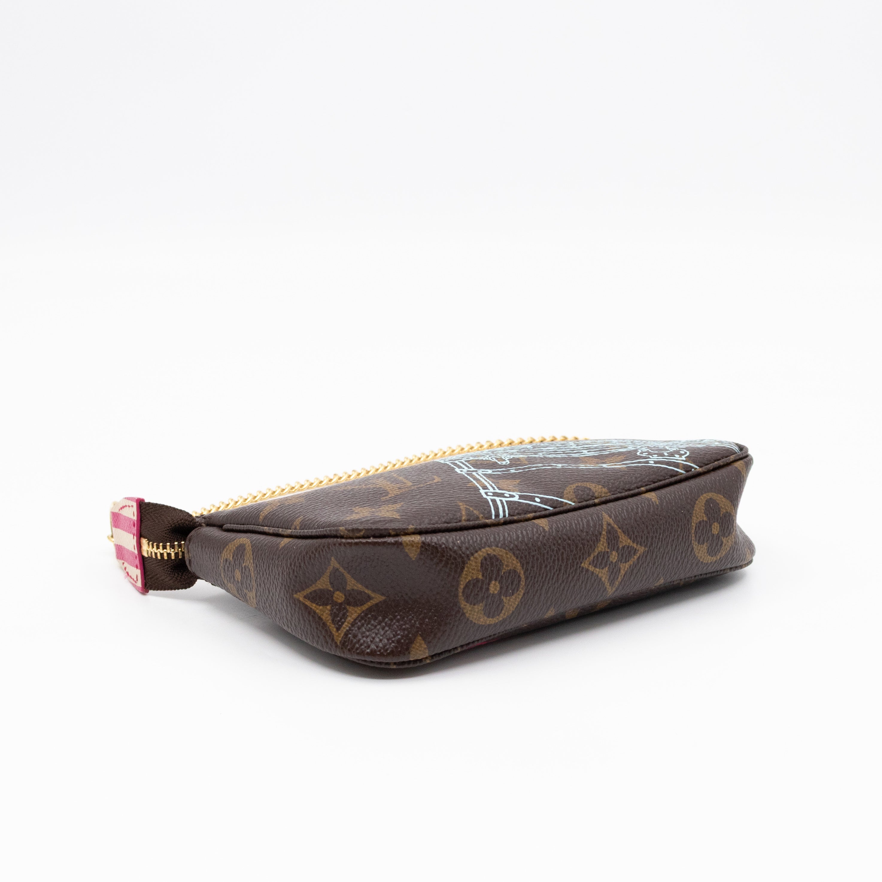 Mini Pochette Accessoires Monogram Christmas Animation