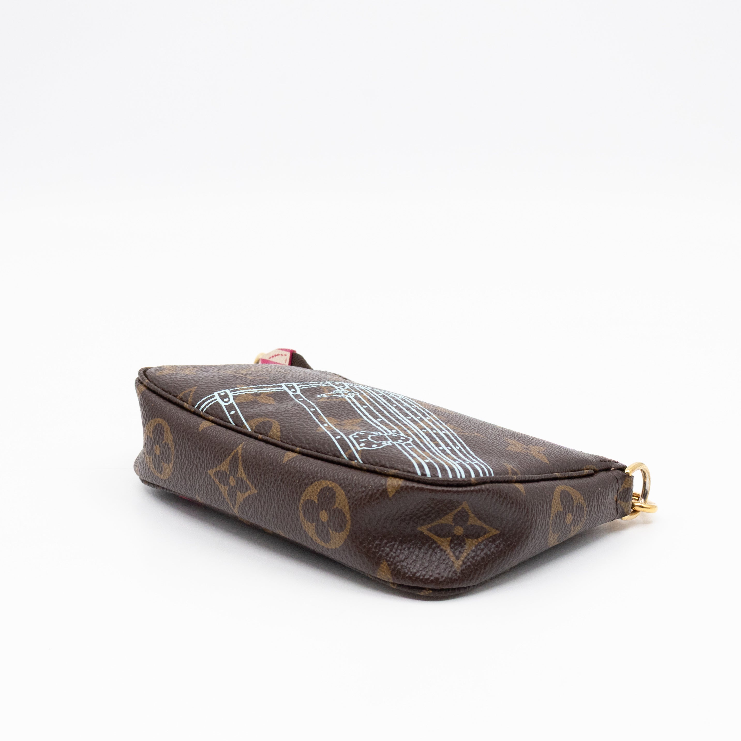 Mini Pochette Accessoires Monogram Christmas Animation