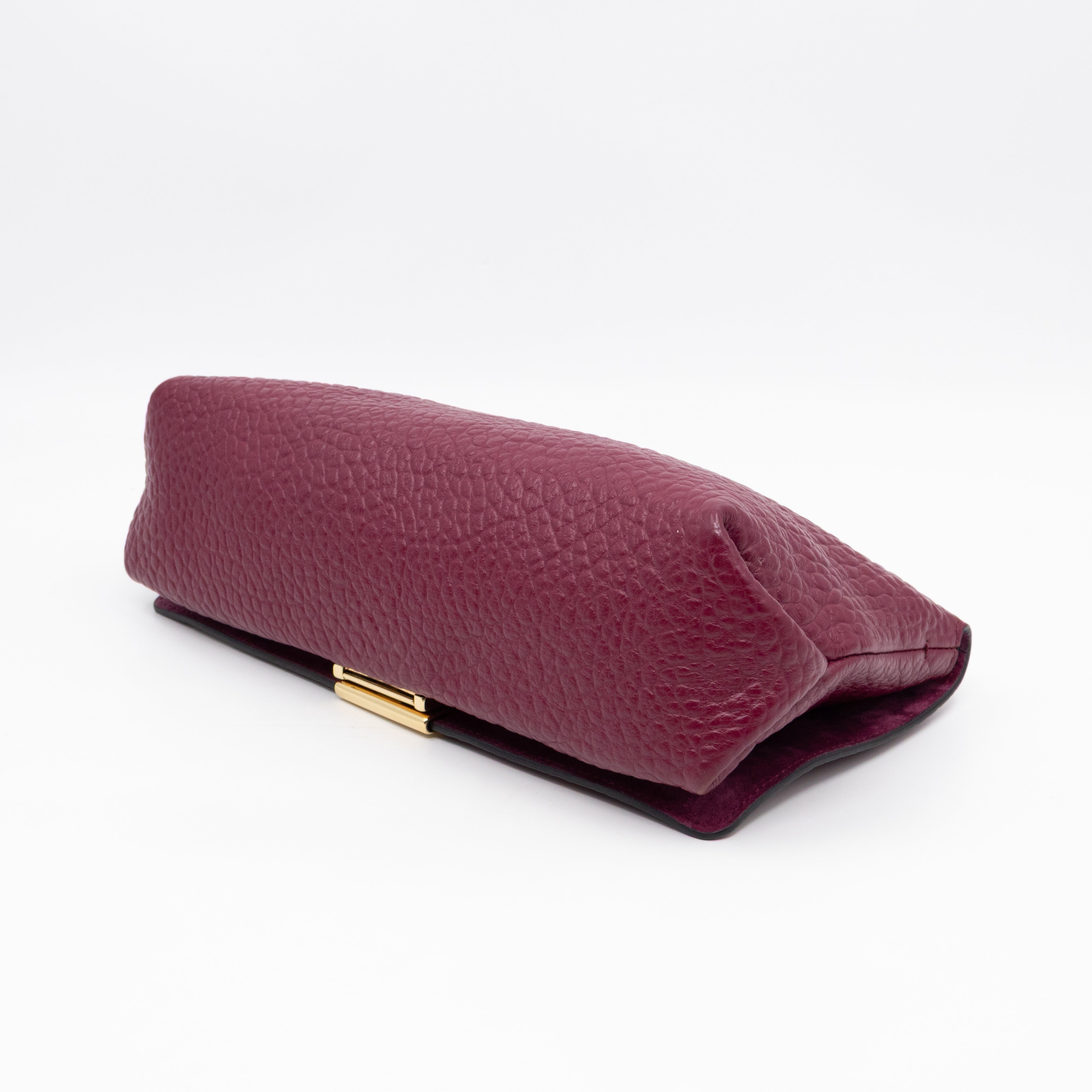 Mildenhall Medium Dark Plum Grained Leather