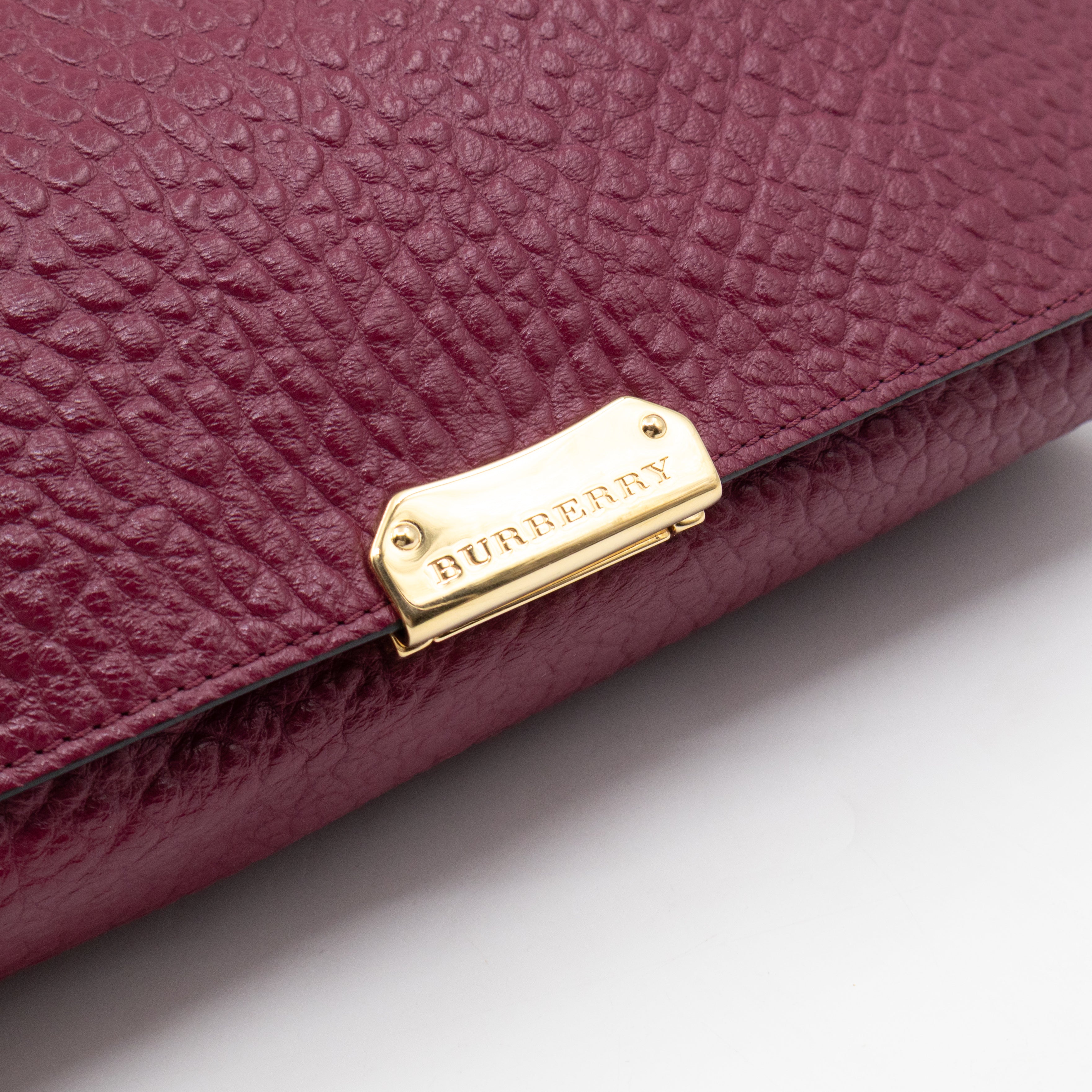 Mildenhall Medium Dark Plum Grained Leather