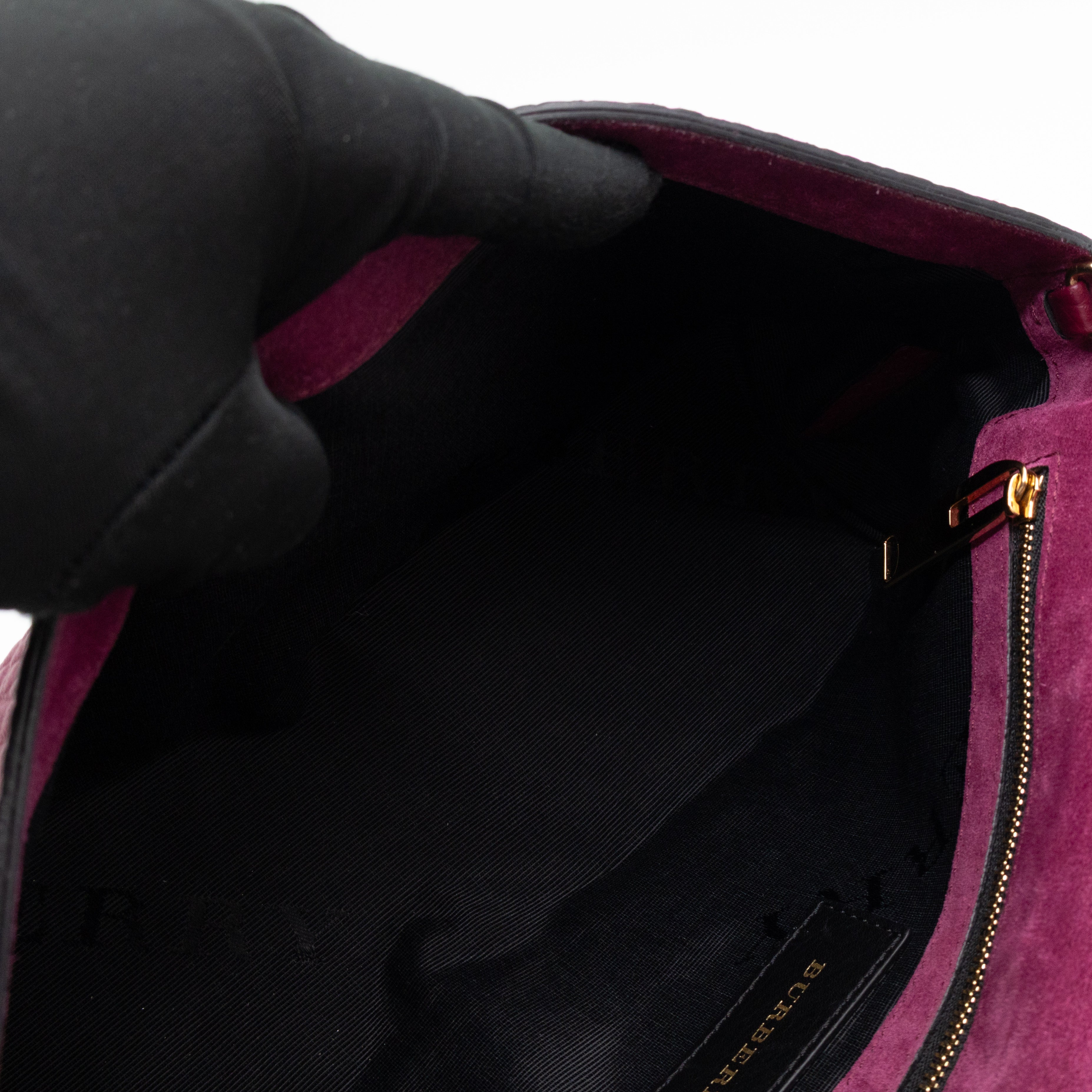 Mildenhall Medium Dark Plum Grained Leather