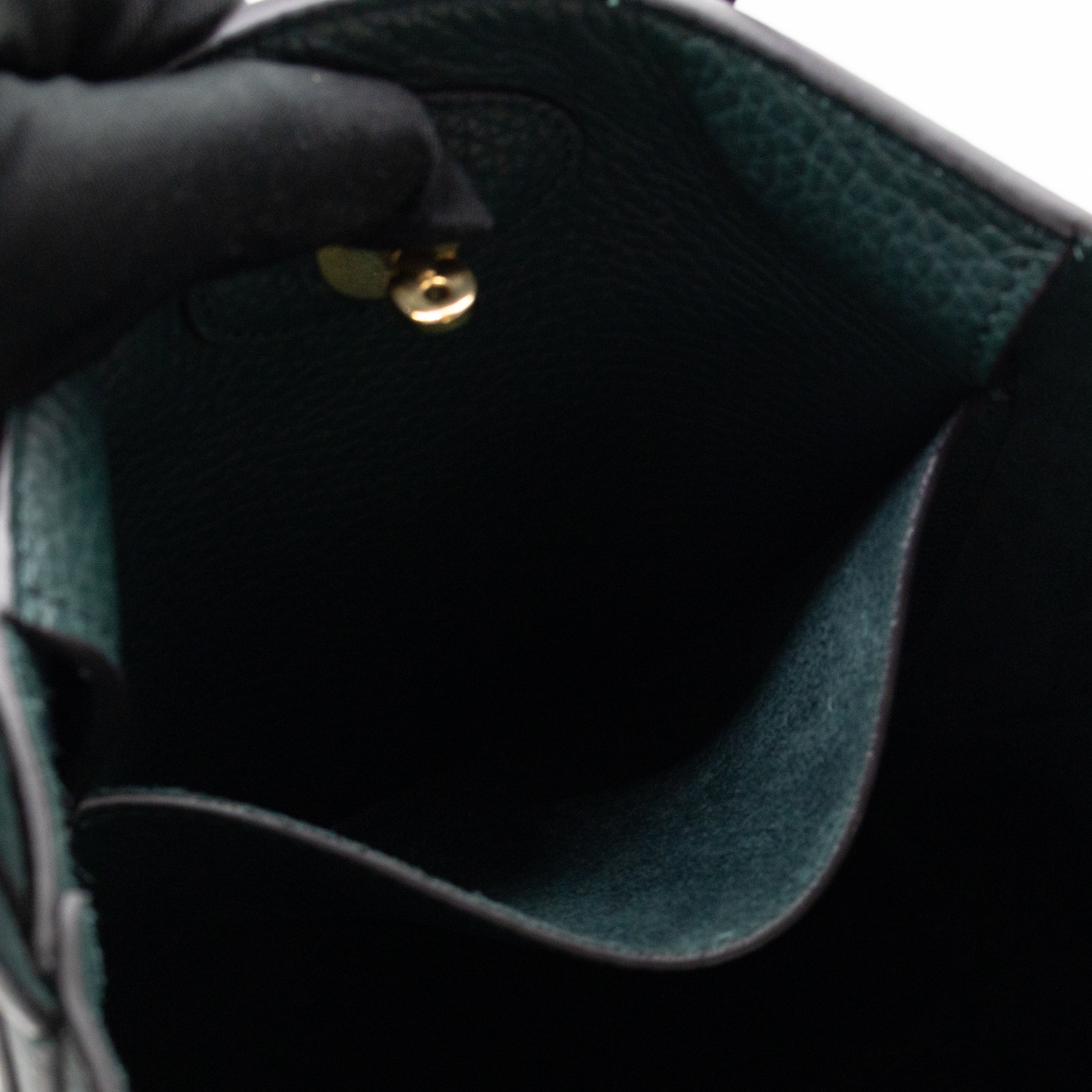 North South Bayswater Tote Mulberry Green Heavy Grain Leather