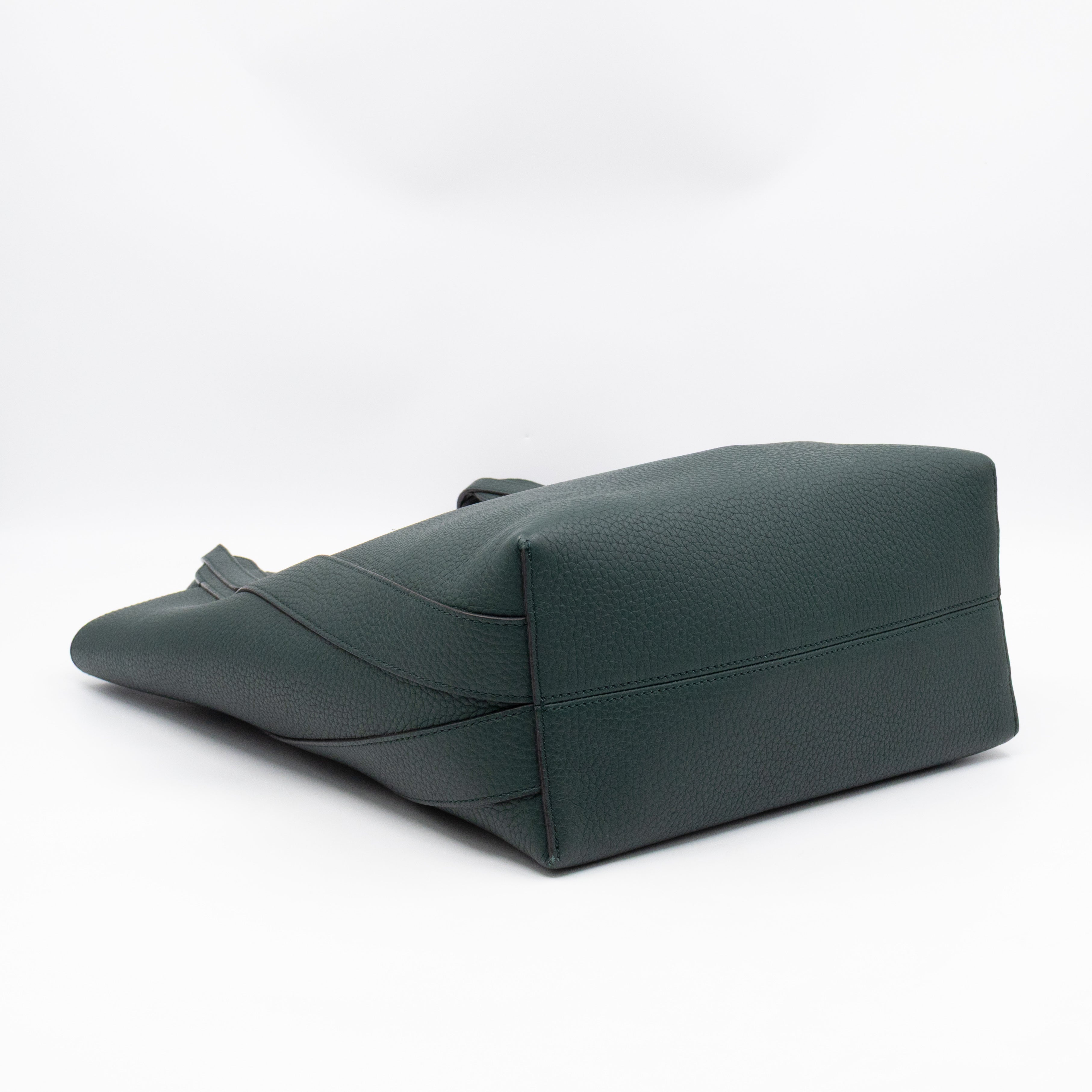 North South Bayswater Tote Mulberry Green Heavy Grain Leather