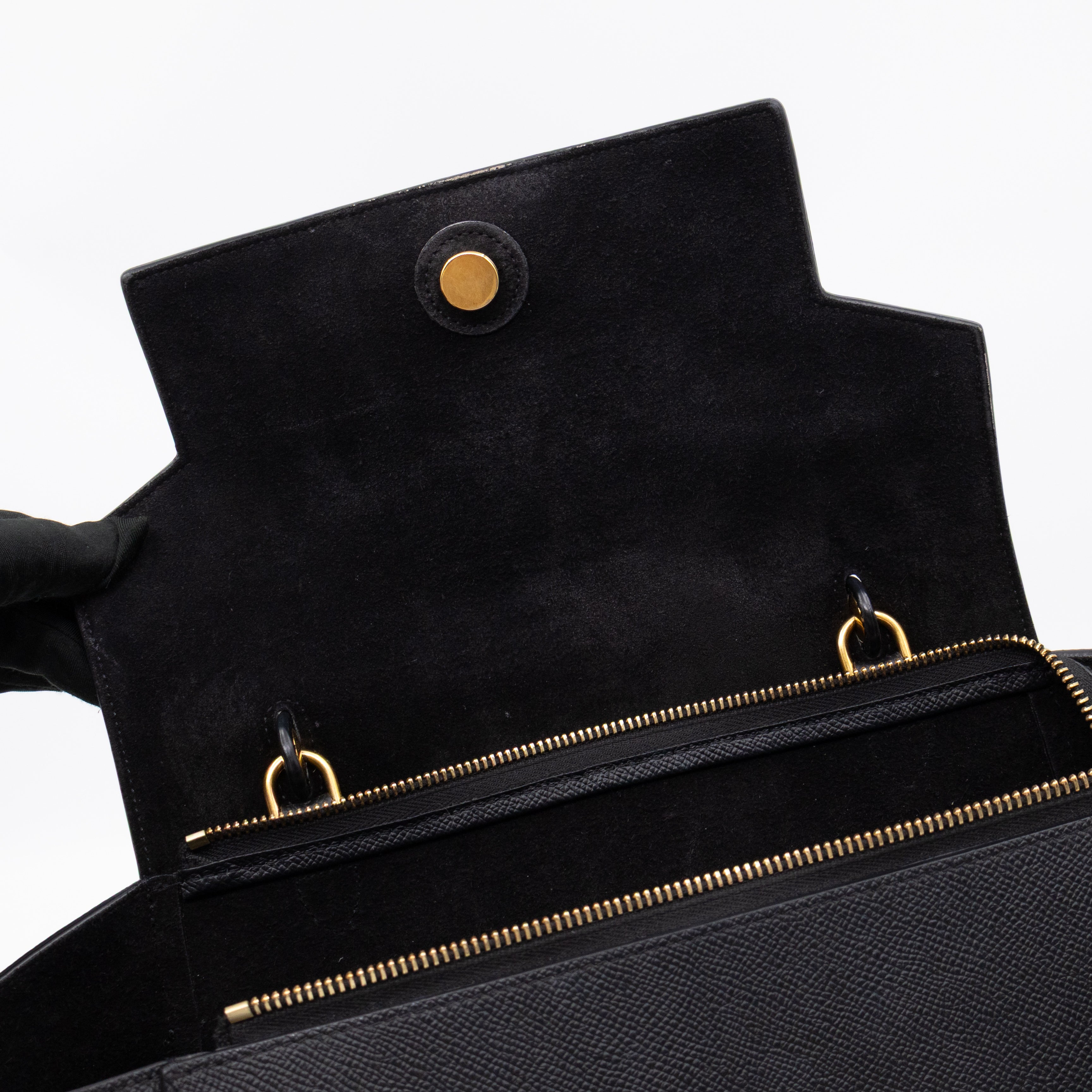 Mini Belt Bag Black Leather