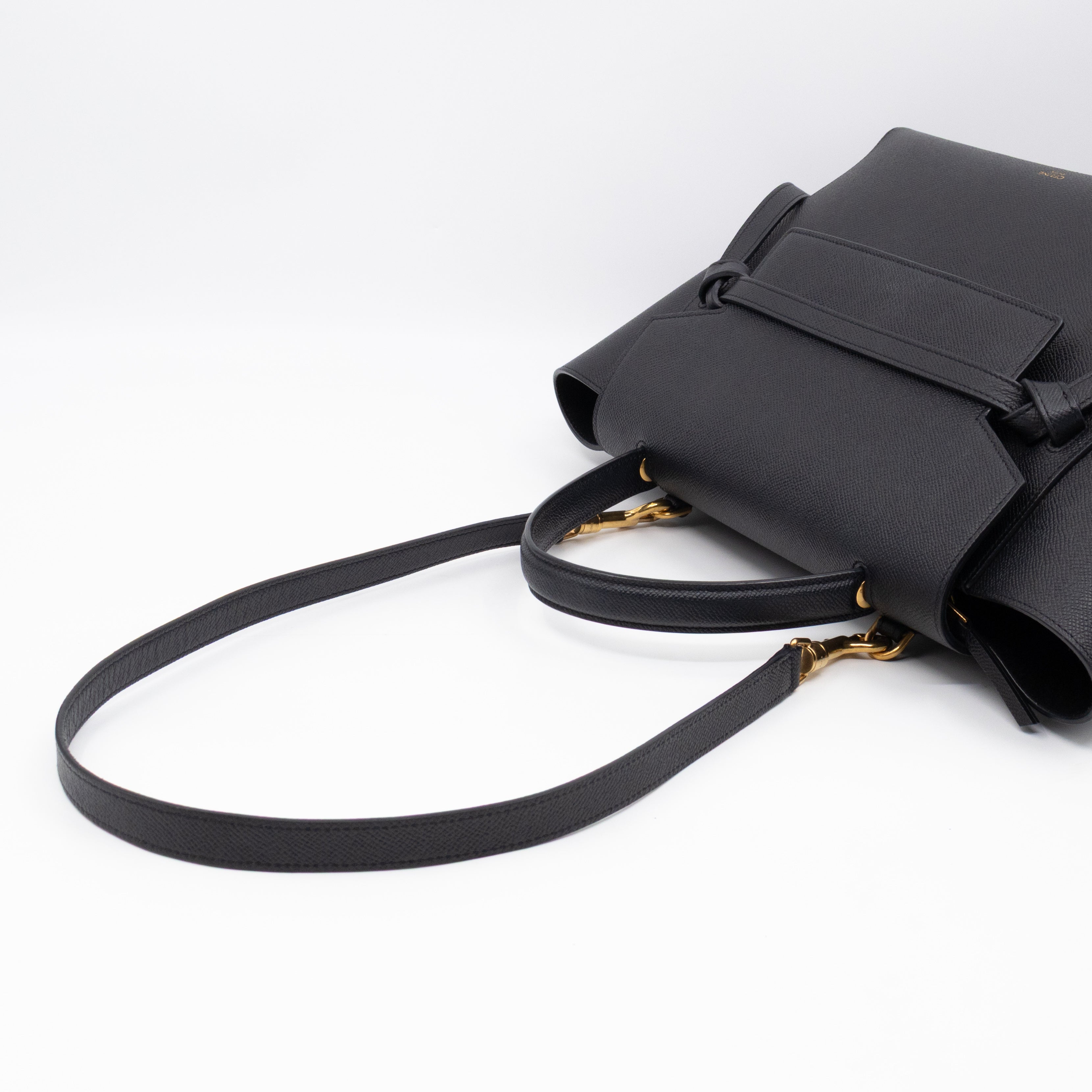 Mini Belt Bag Black Leather
