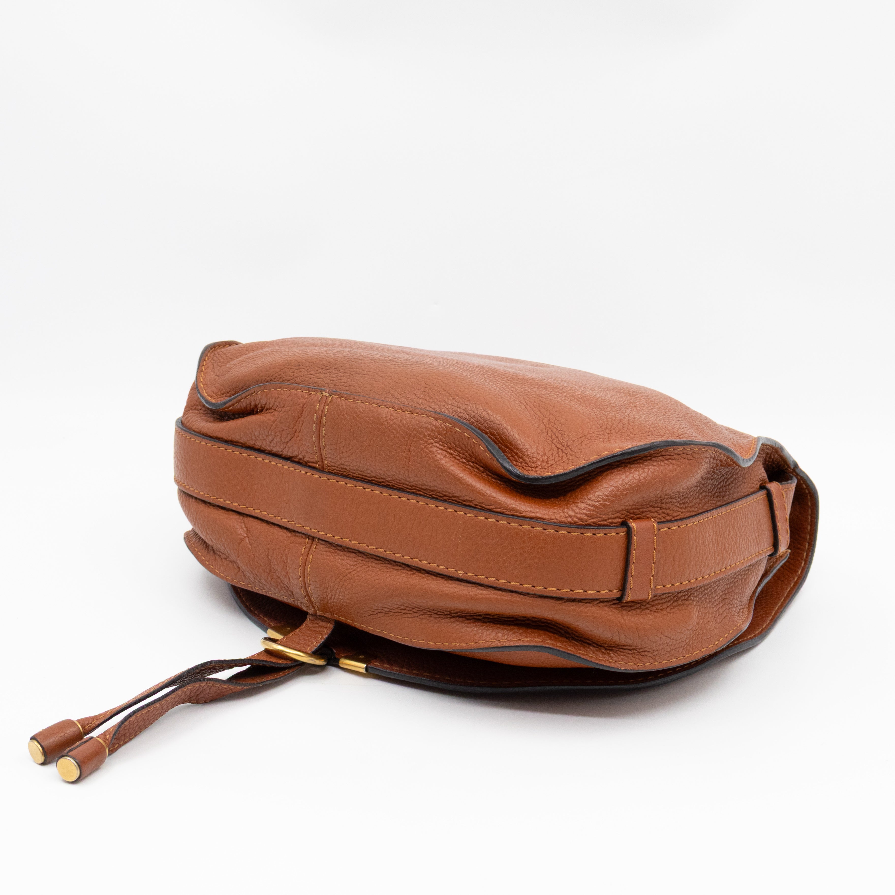 Marcie Medium Crossbody Bag Brown Leather