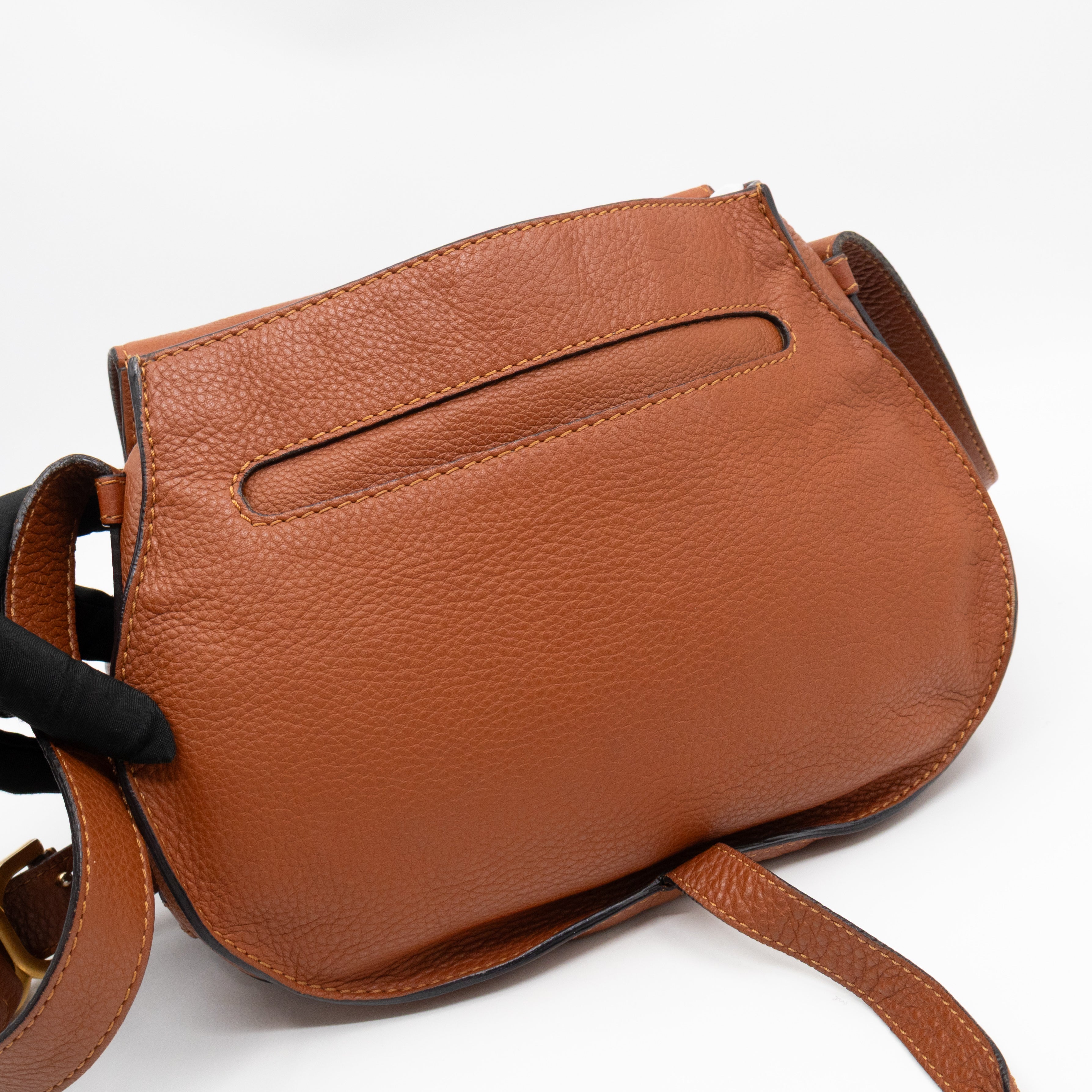 Marcie Medium Crossbody Bag Brown Leather