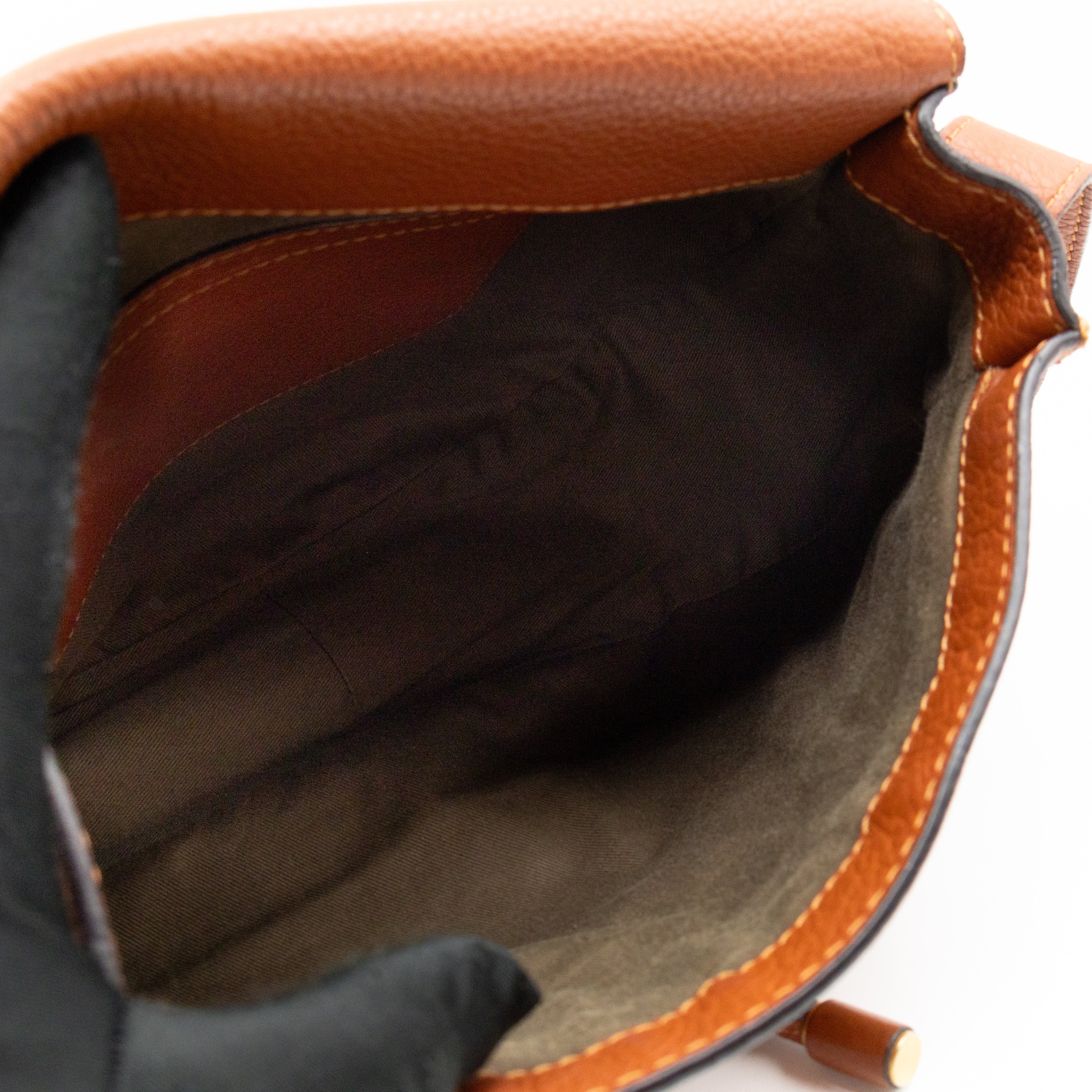 Marcie Medium Crossbody Bag Brown Leather