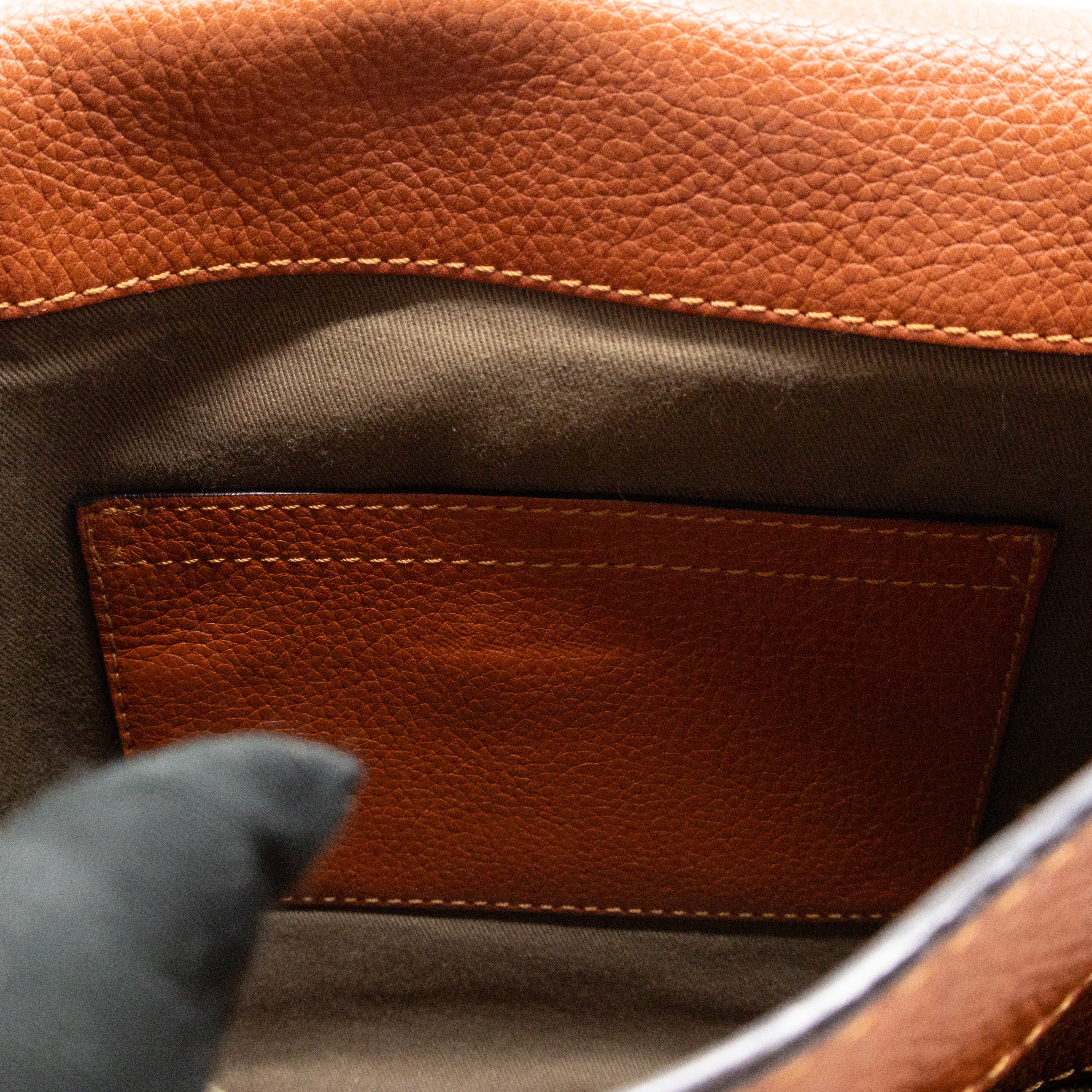 Marcie Medium Crossbody Bag Brown Leather
