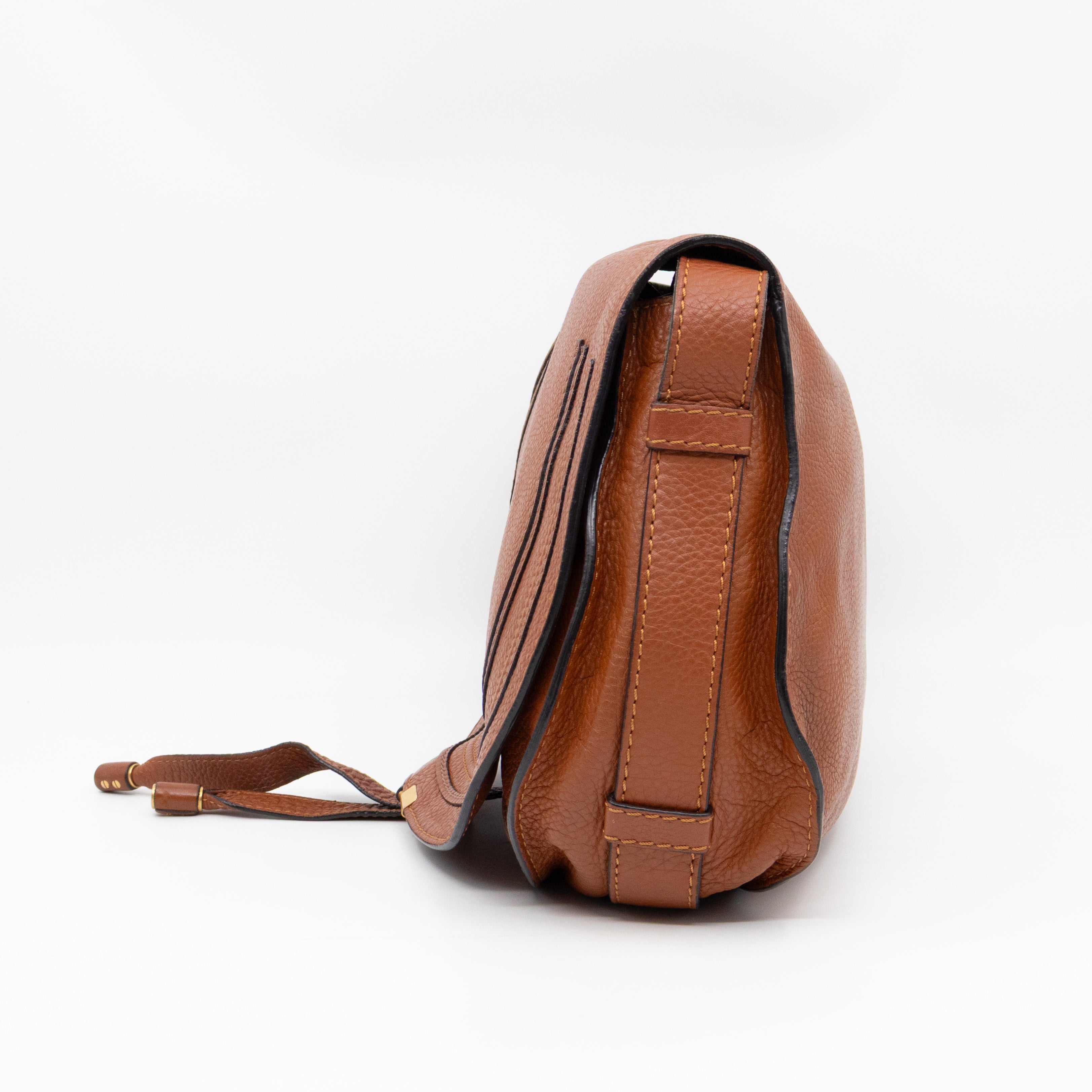 Marcie Medium Crossbody Bag Brown Leather