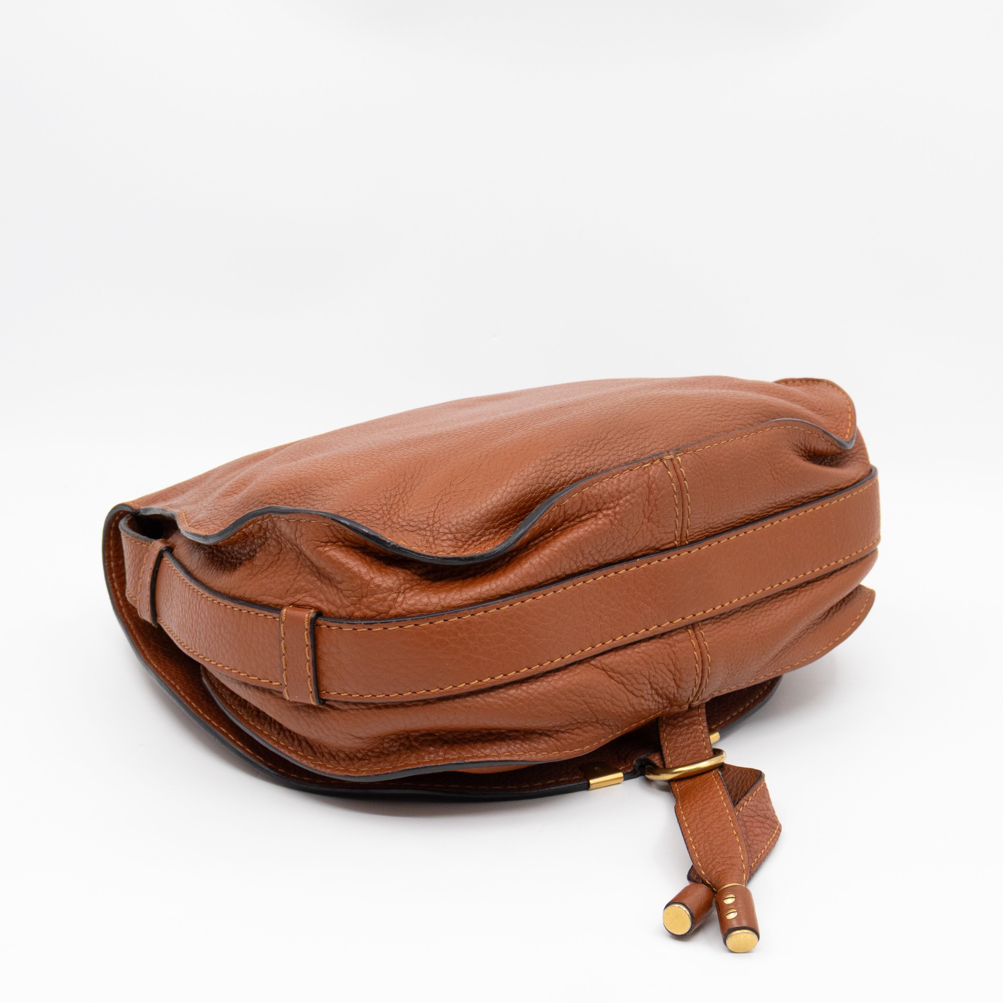 Marcie Medium Crossbody Bag Brown Leather