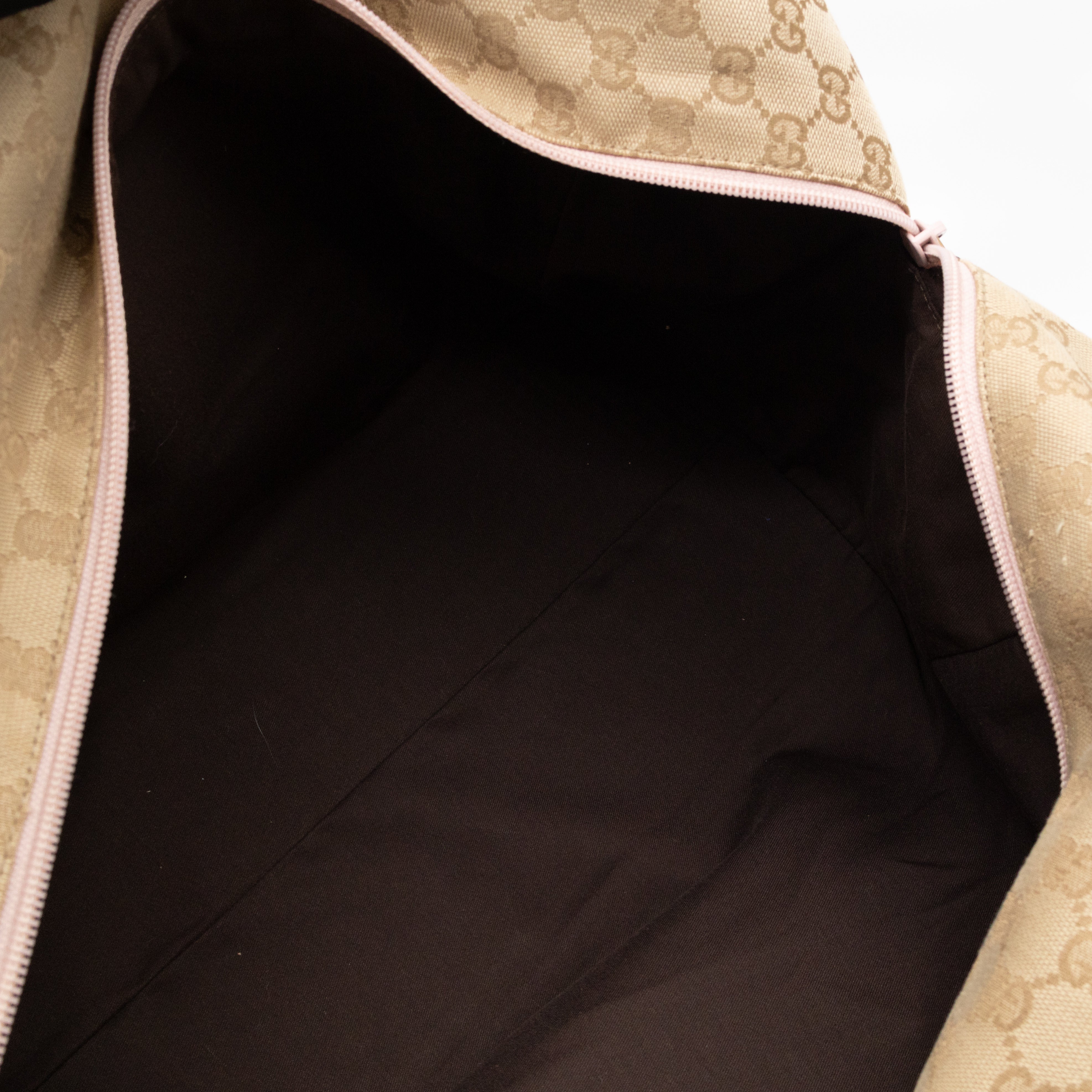Web Carry On Duffle Bag Medium Beige GG Canvas
