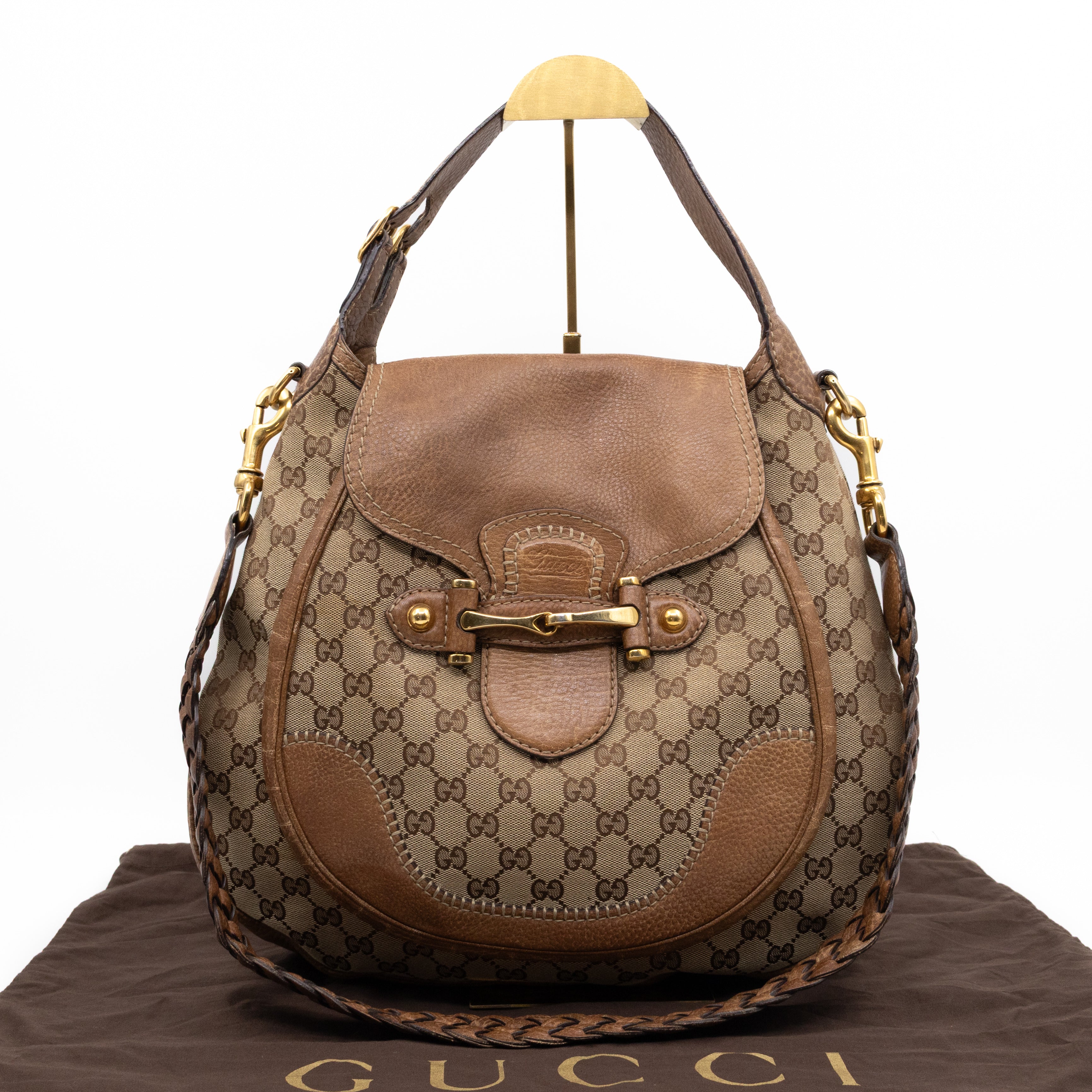 New Pelham Hobo Bag GG Canvas Brown