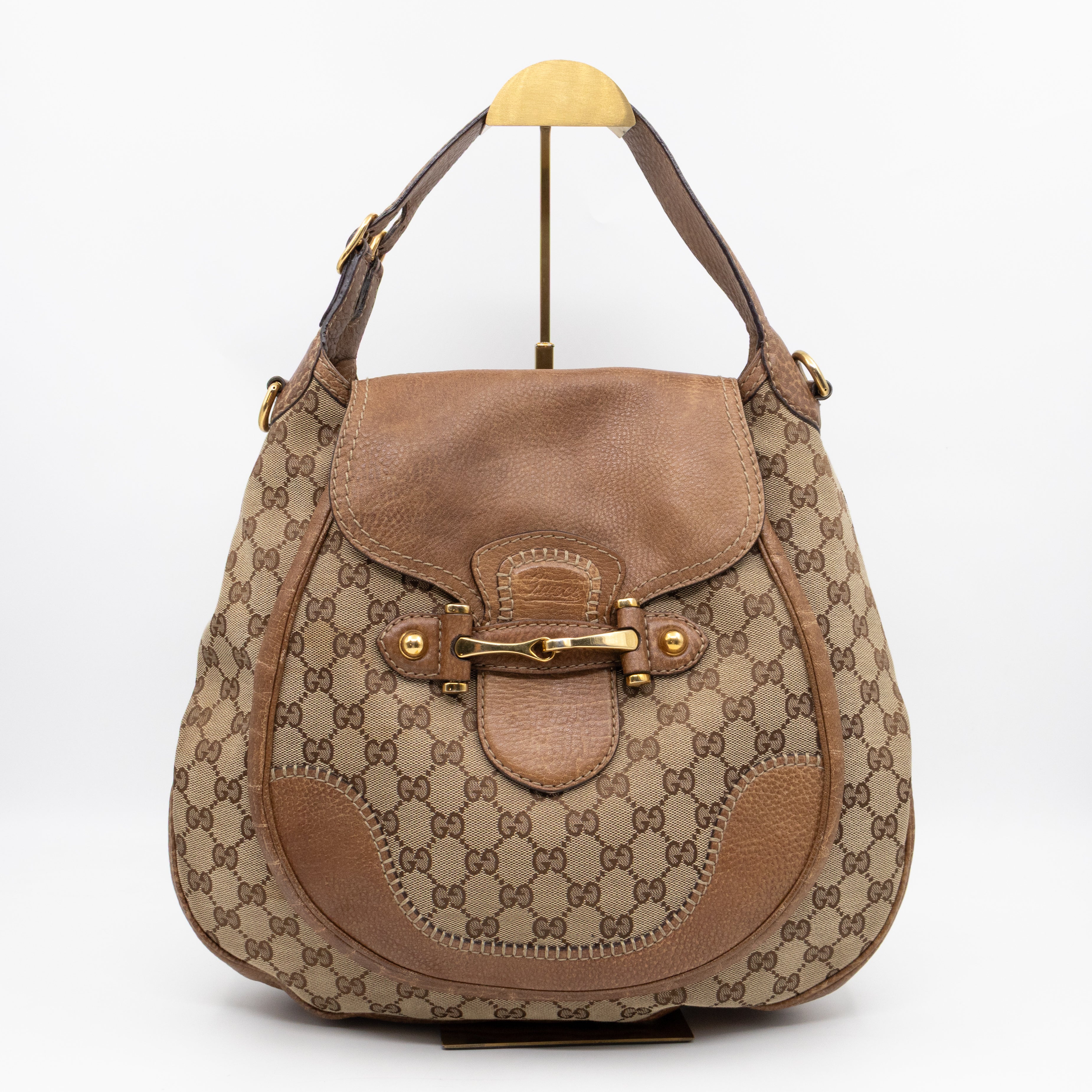 New Pelham Hobo Bag GG Canvas Brown