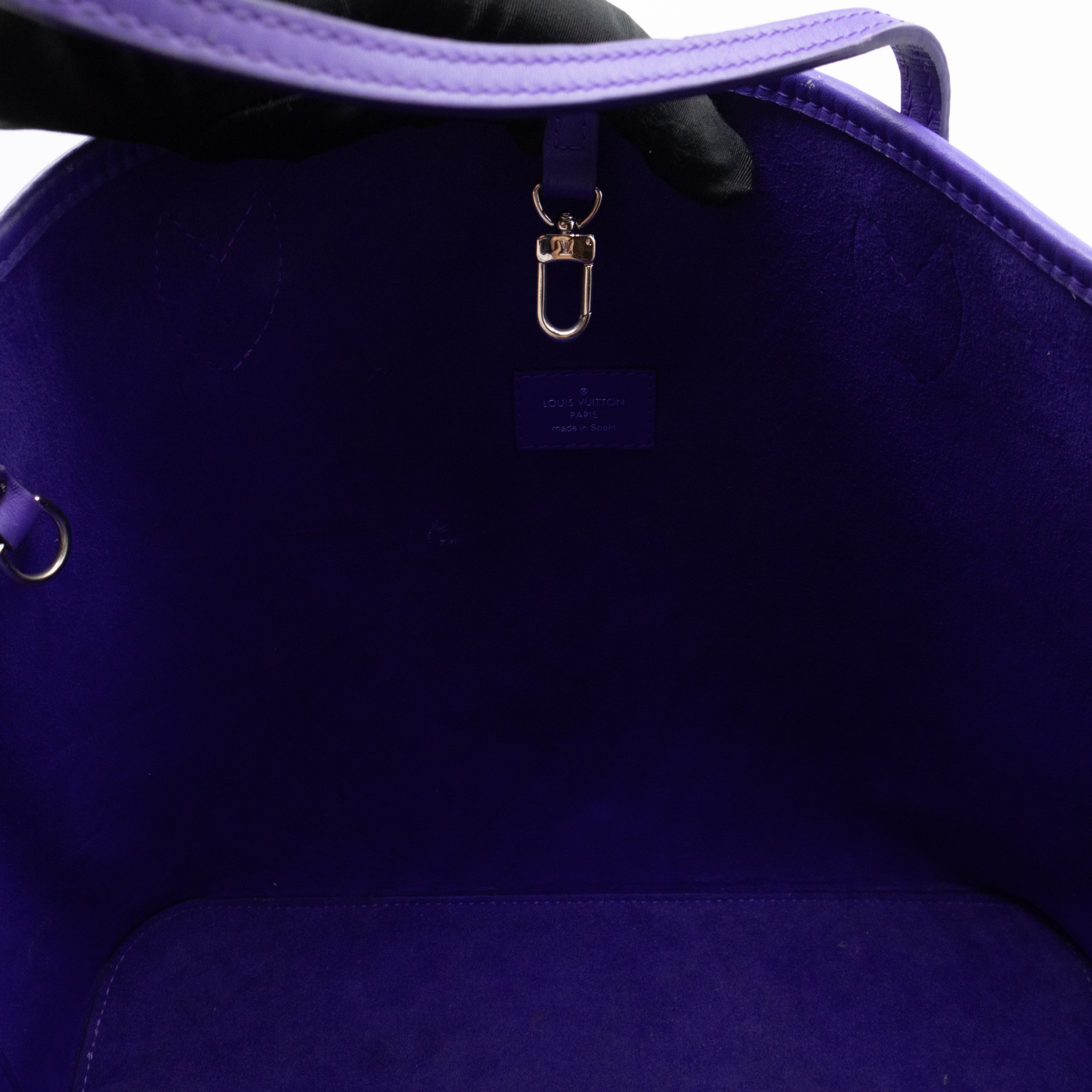 Neverfull MM Purple Epi Leather