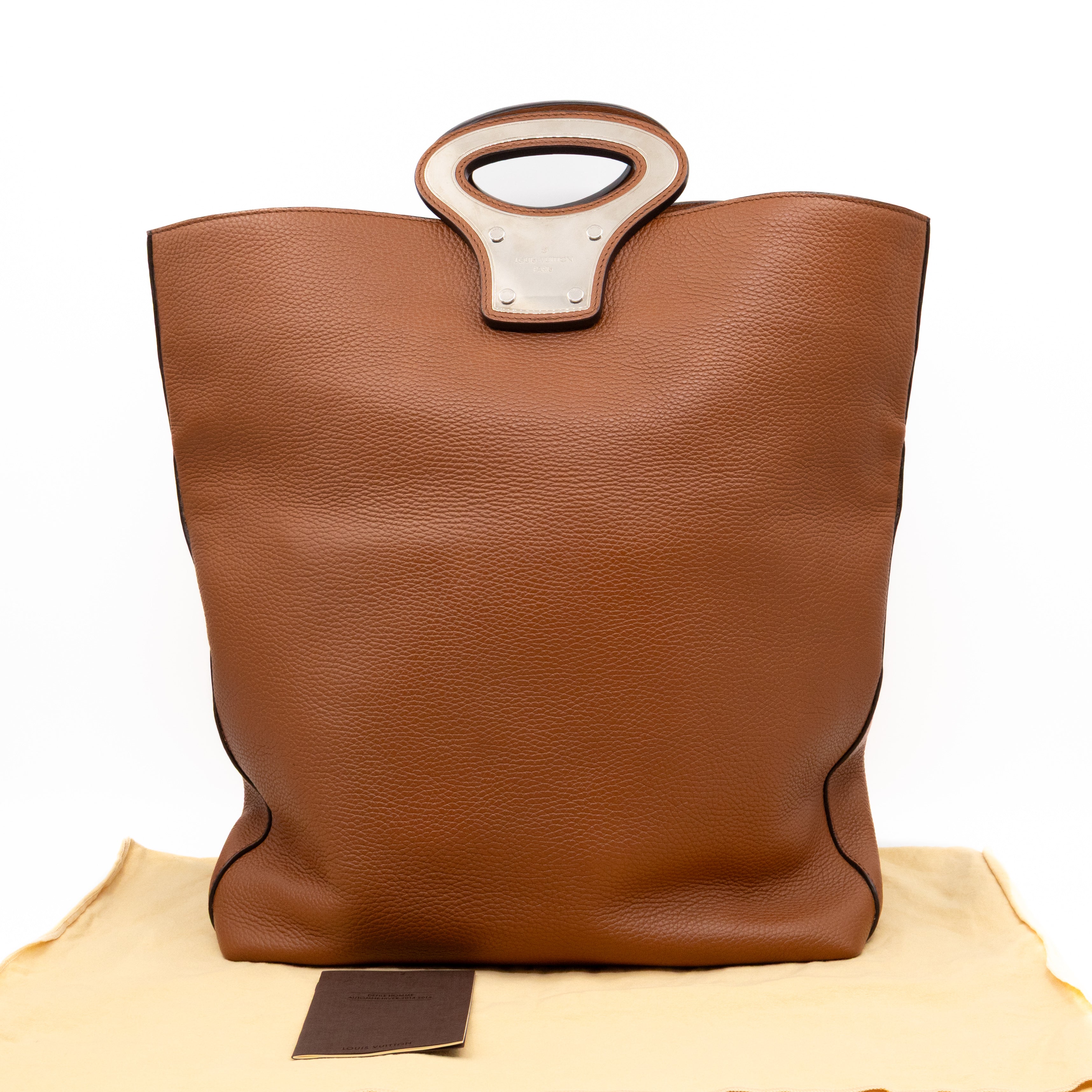 Automne-Hiver Defile Homme North South Tote Brown Leather