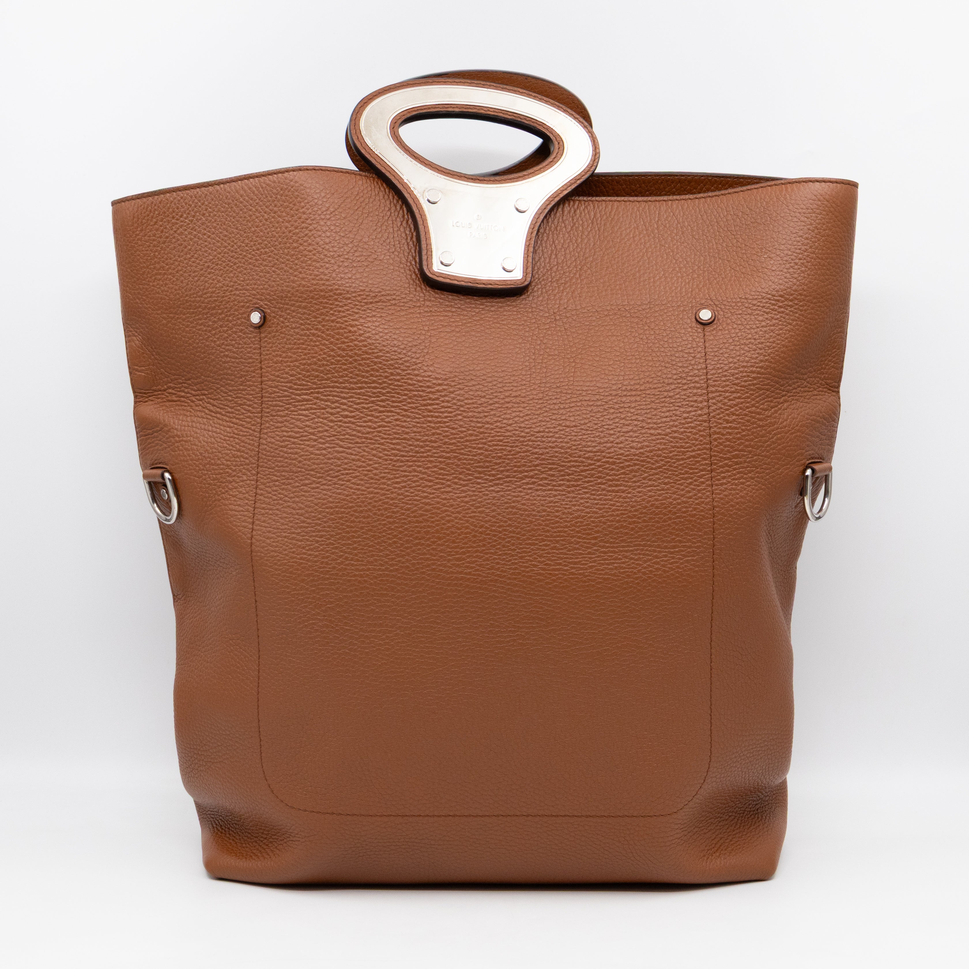Automne-Hiver Defile Homme North South Tote Brown Leather