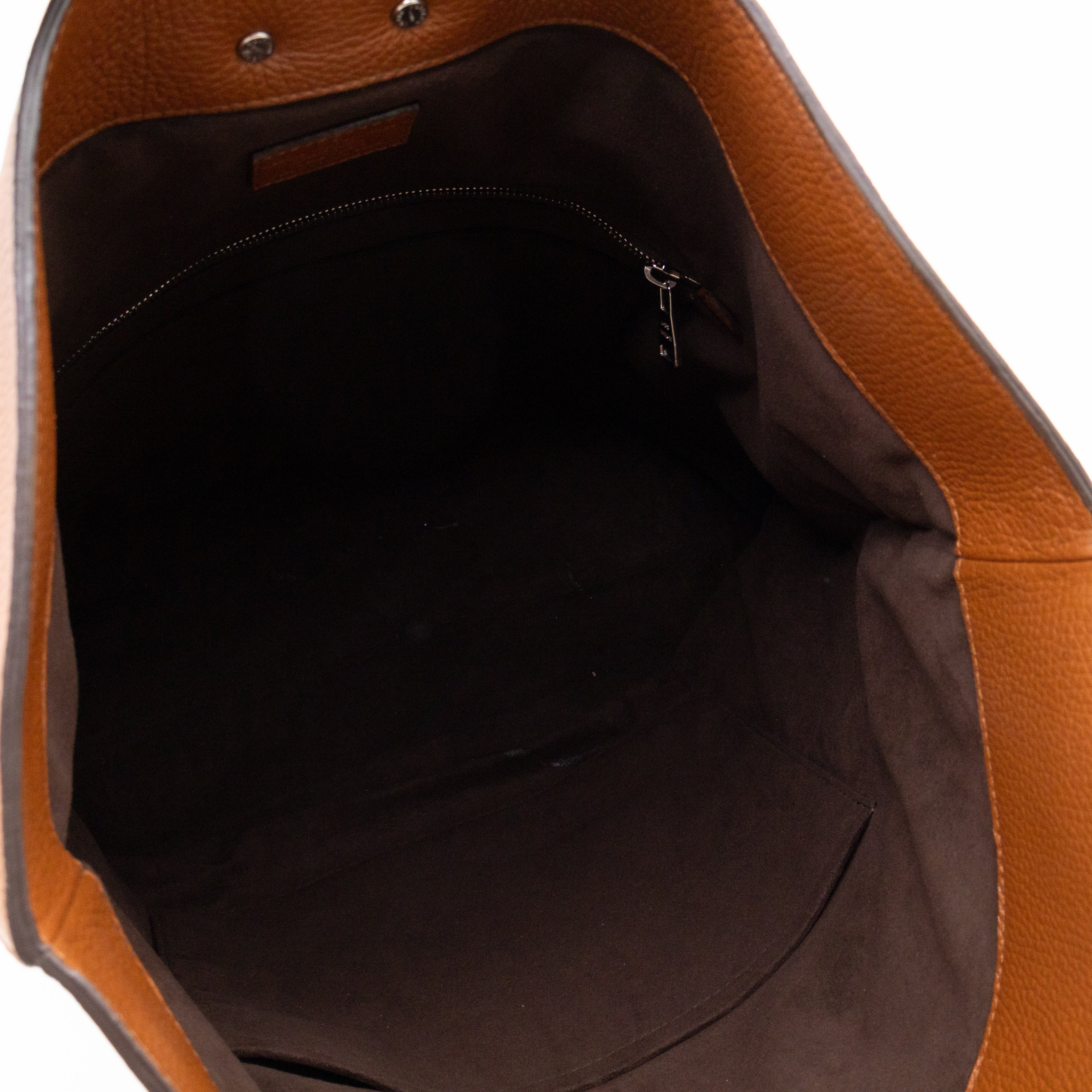 Automne-Hiver Defile Homme North South Tote Brown Leather